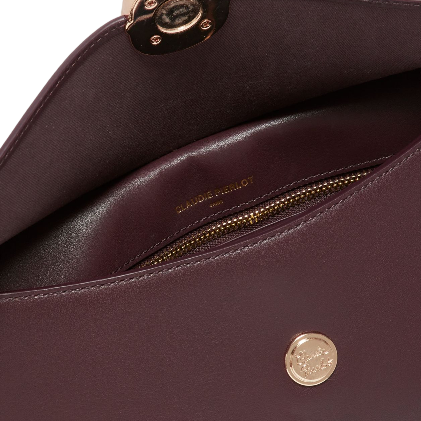 Sac bandoulière en cuir CLAUDIE PIERLOT Rouge