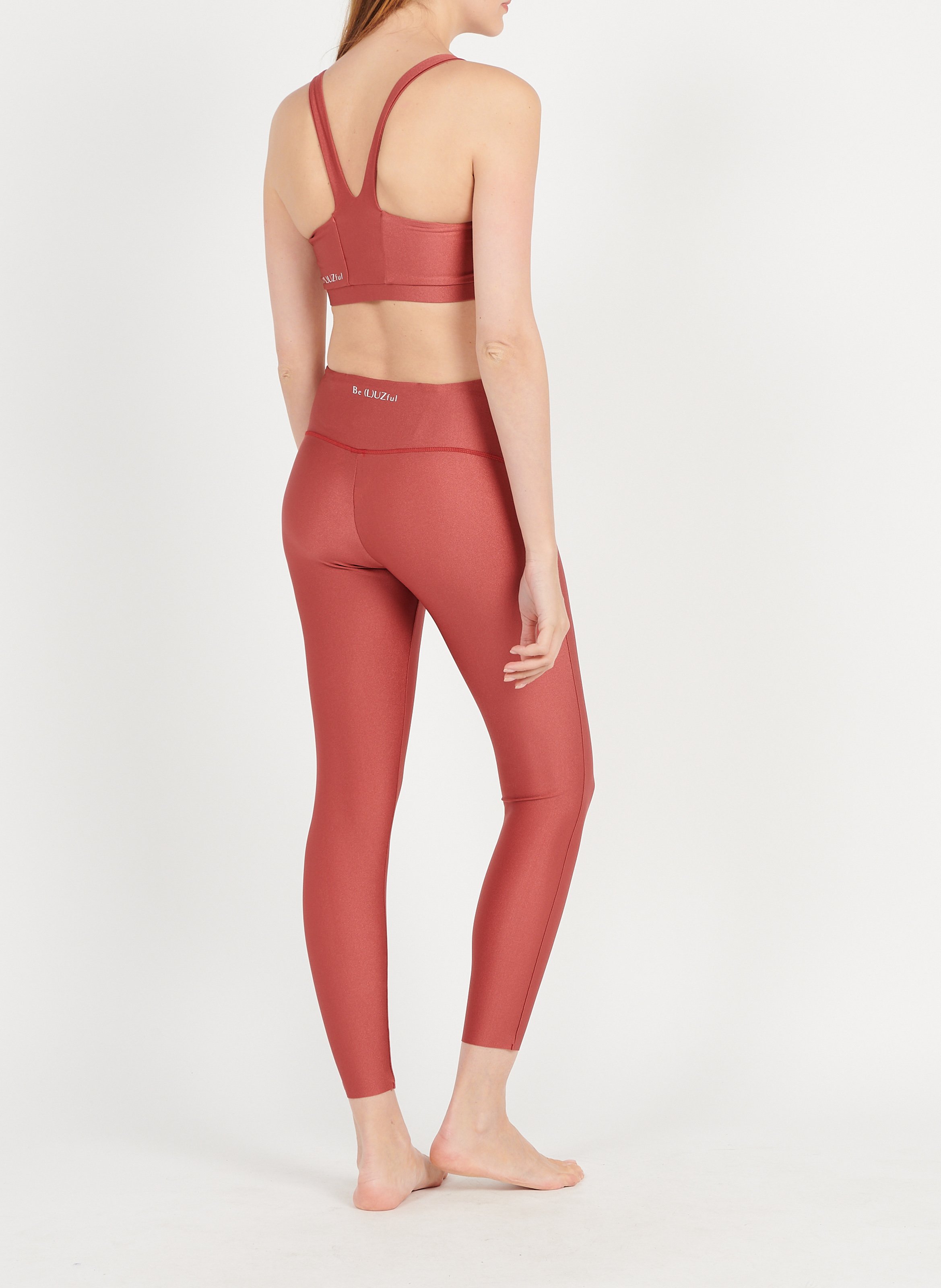 Round-neck backless sports bra LUZ COLLECTIONS Red