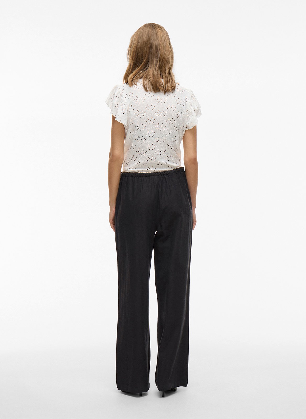 Pantalon droit VILA Noir