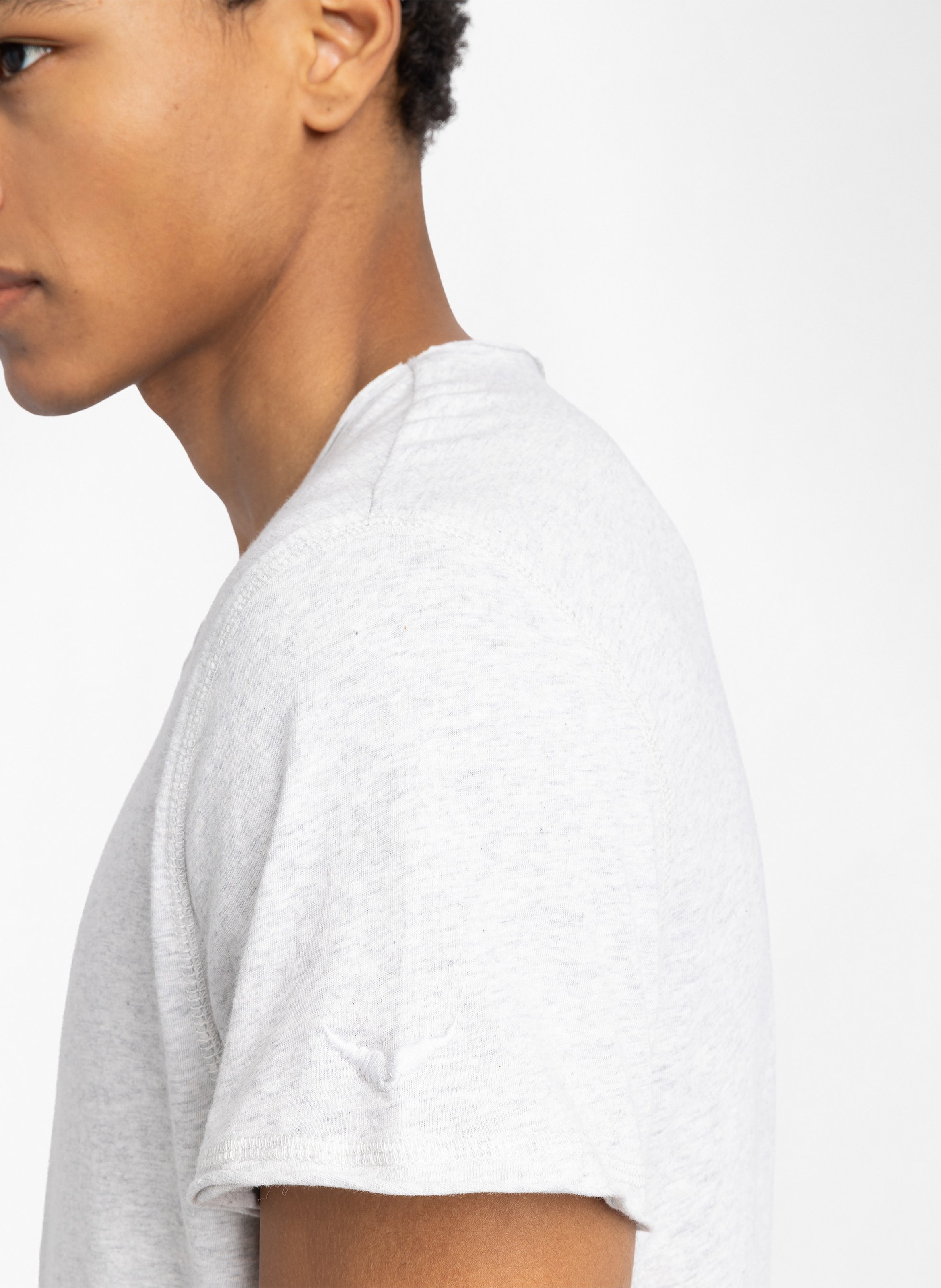 Gerade geschnittenes T-Shirt aus Baumwolle ZADIG&VOLTAIRE Grau