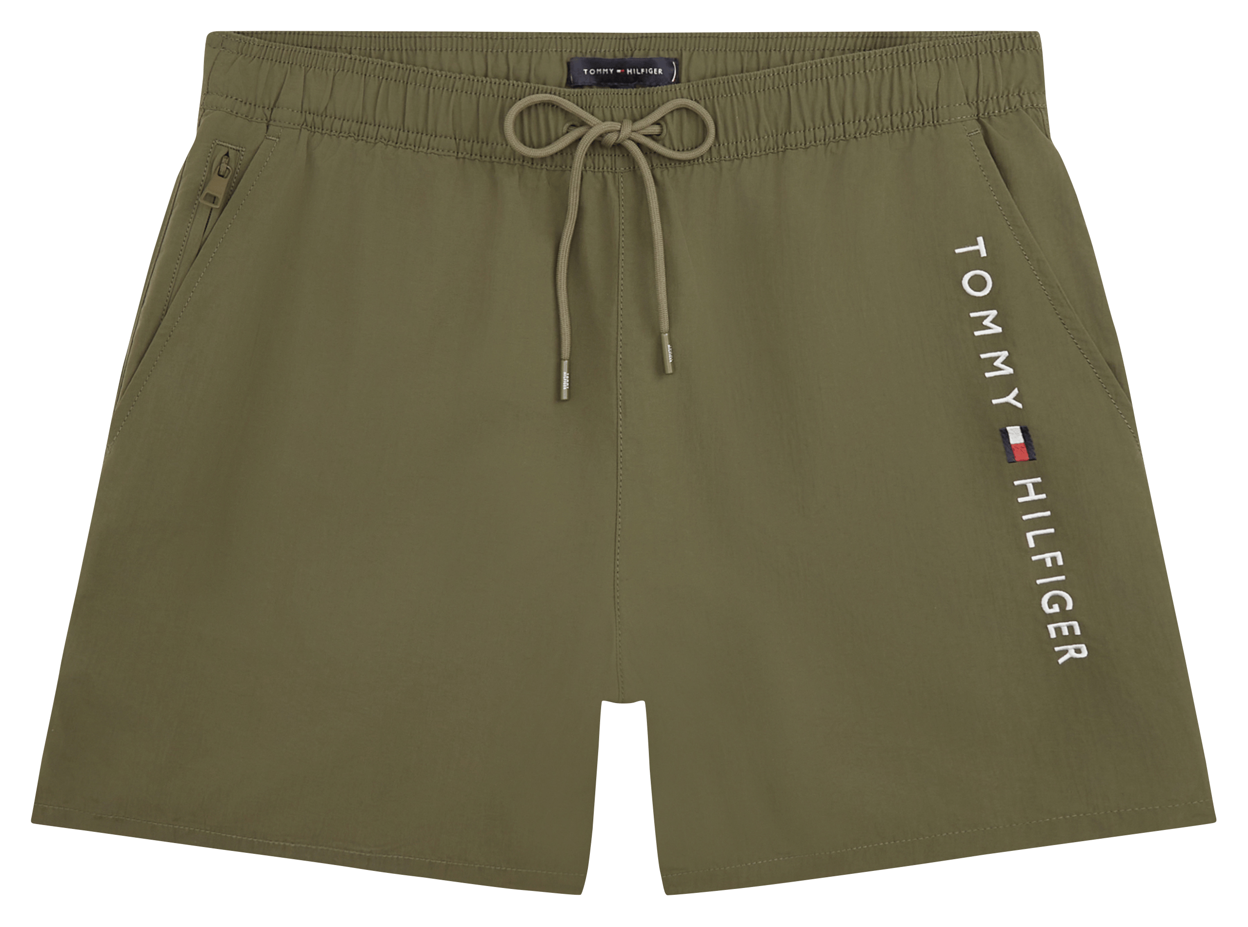 Short de bain droit TOMMY HILFIGER Kaki