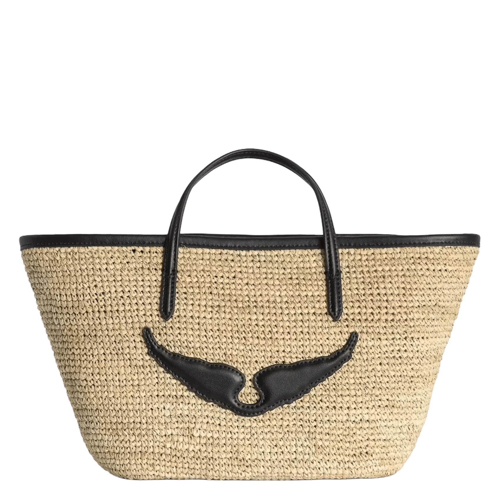 Bolso de paja ZADIG&VOLTAIRE Negro