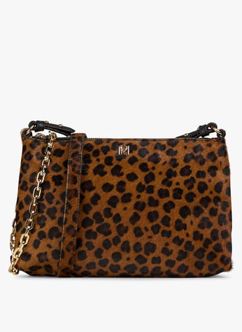 Portafoglio da donna in pelle classico con stampa leopardata e animali Portafoglio da donna in pelle classico con stampa leopardata e animali