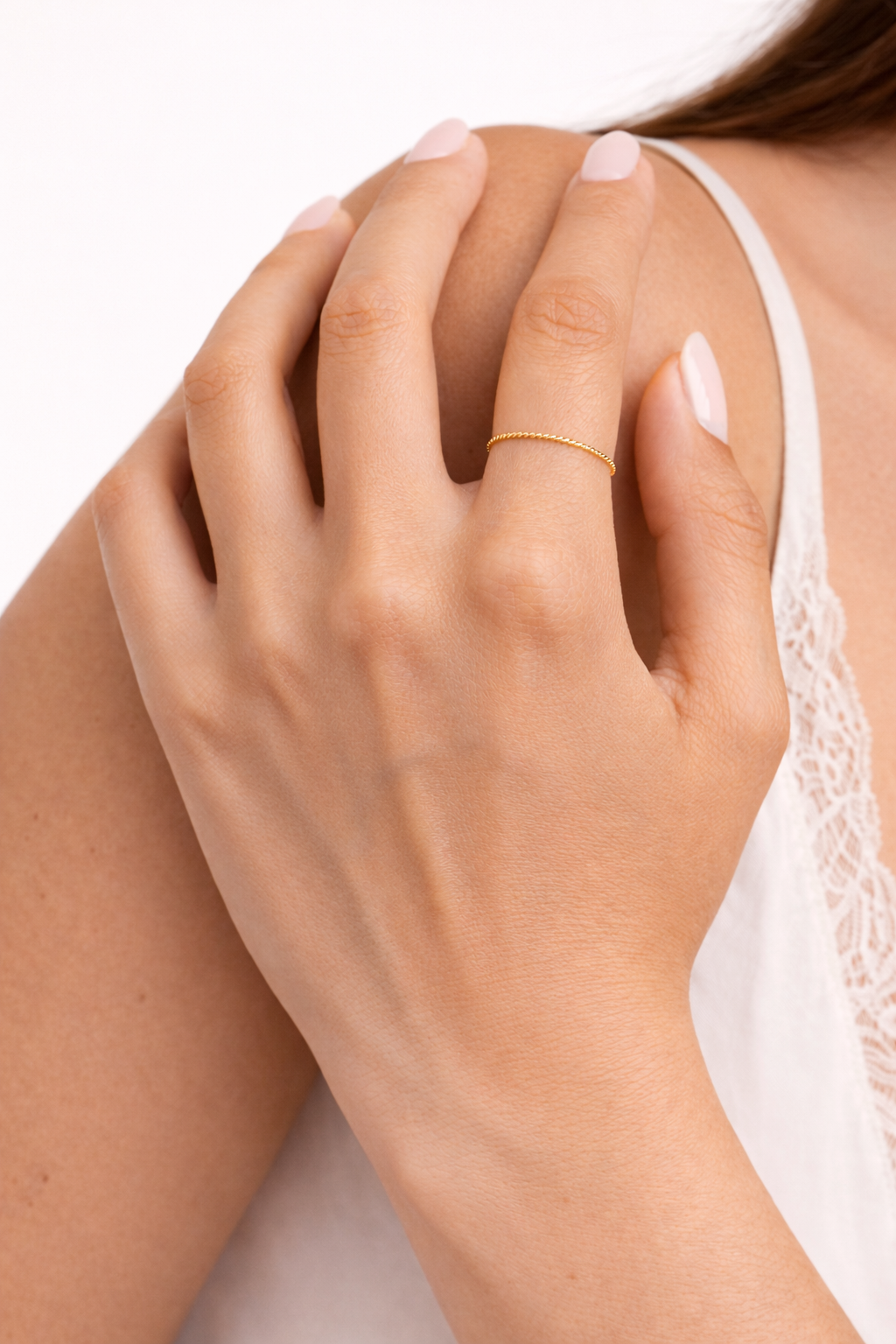 Bague anneau éclat YAY Doré