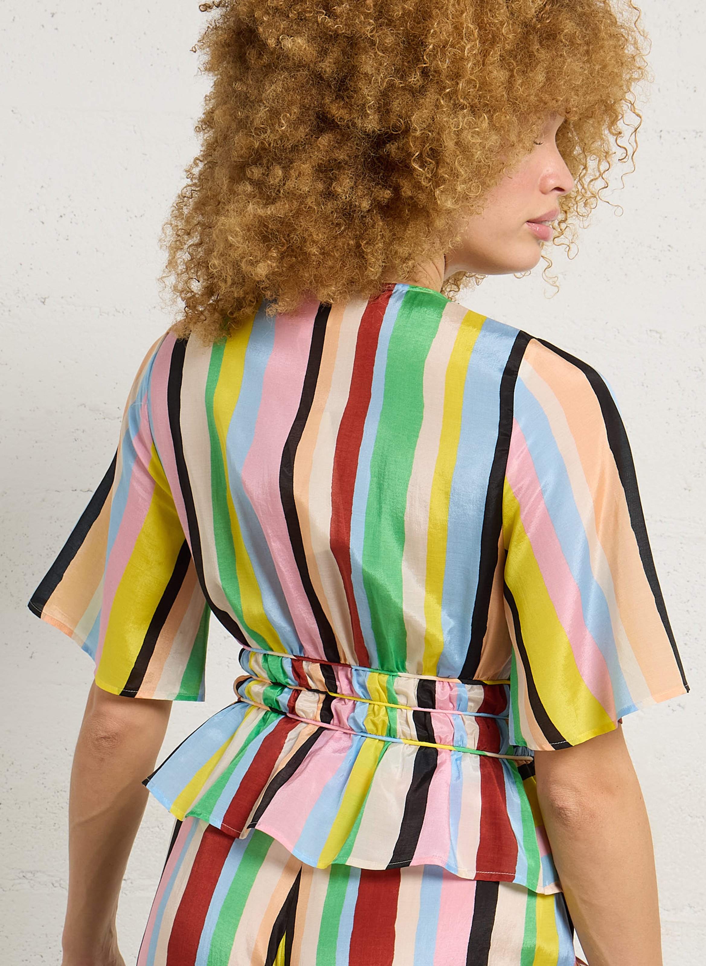 Top met strepen en V-hals FABIENNE CHAPOT Veelkleurig