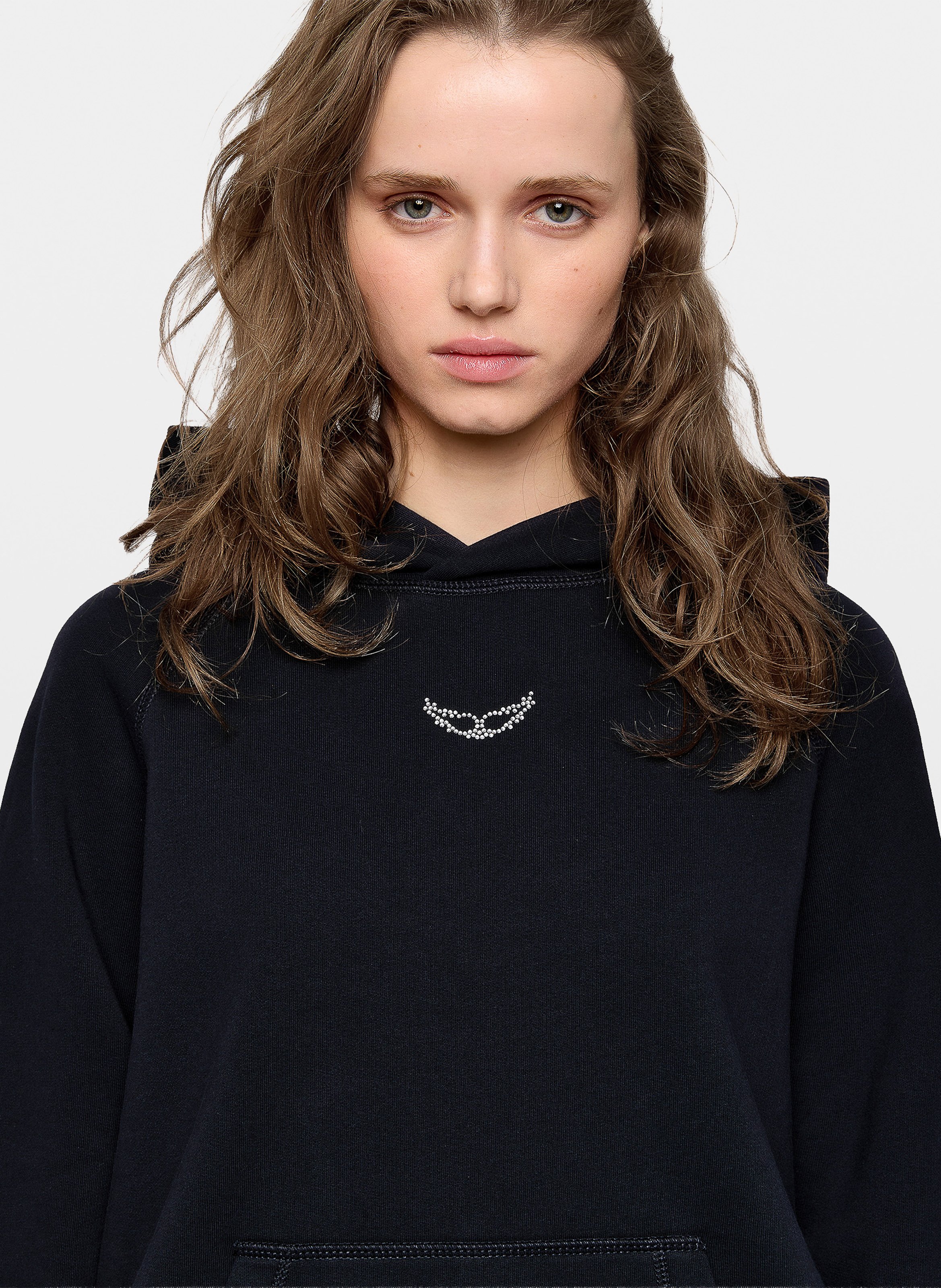 Sweat col rond en coton bio ZADIG&VOLTAIRE Bleu