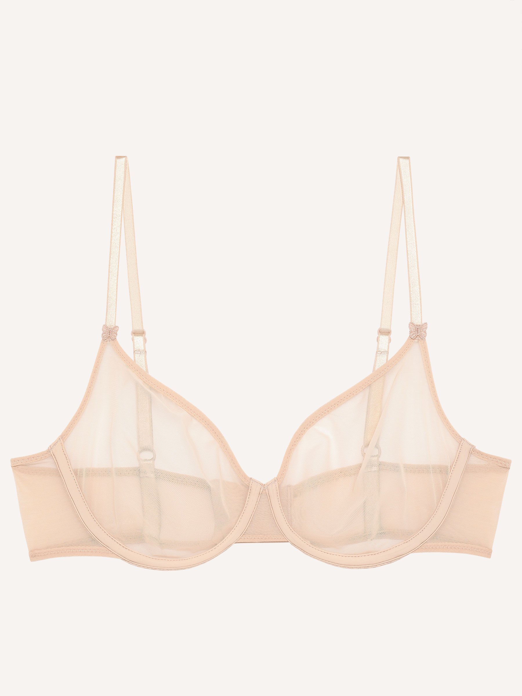 Underwired padded demi-cup bra PASSIONATA Beige