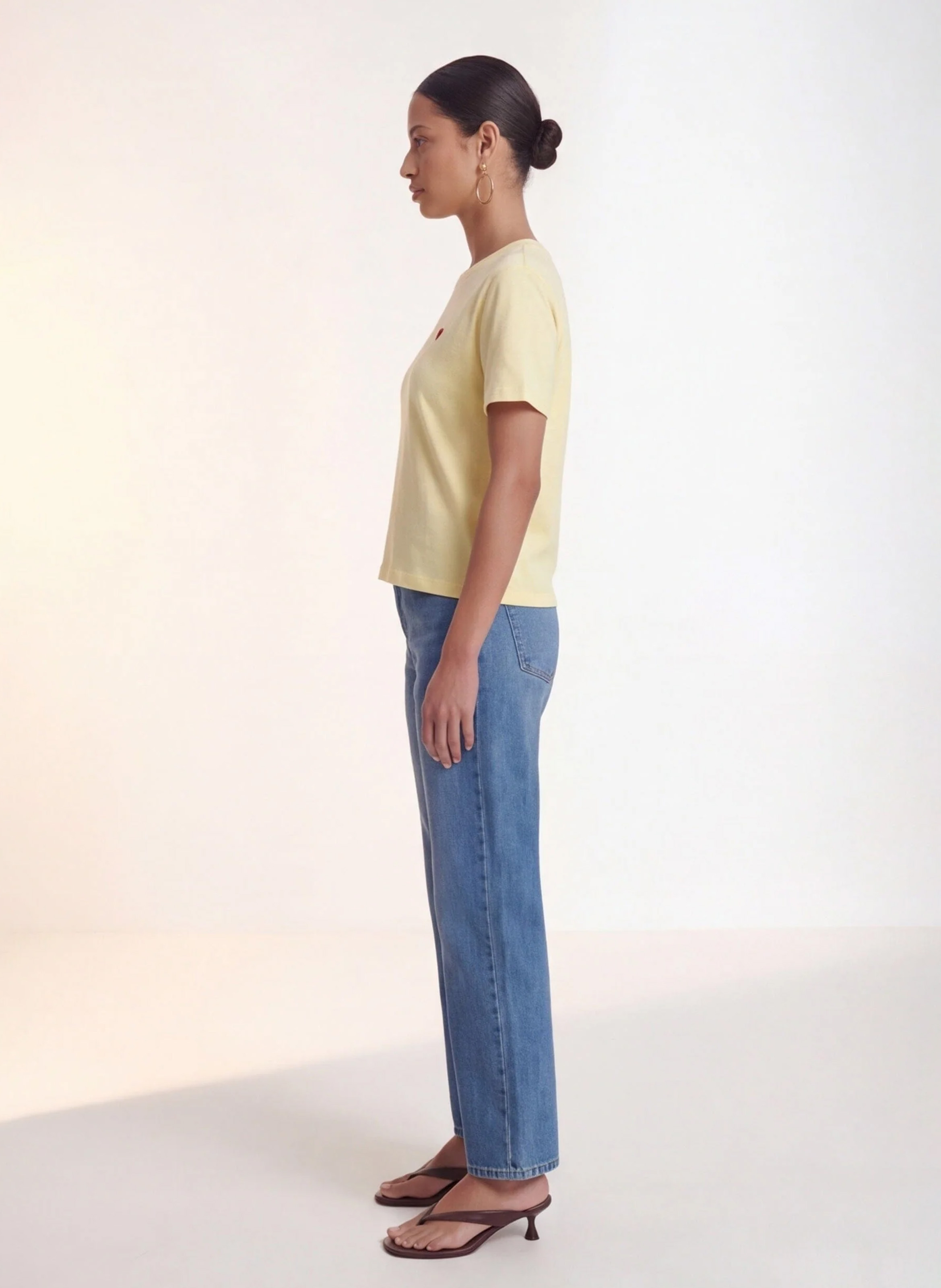 Camiliday round-neck sleeveless cotton top KOOKAI Yellow