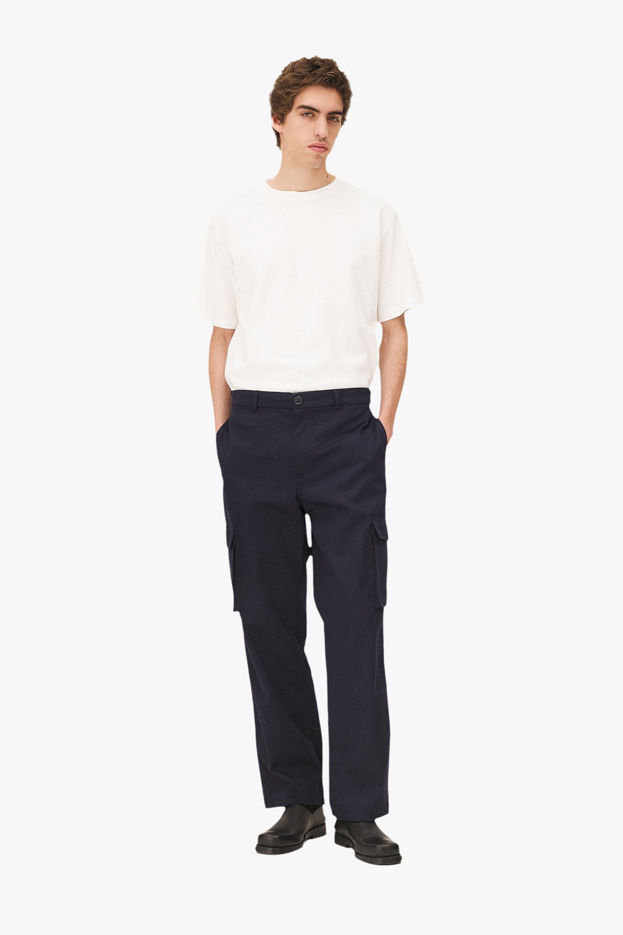 Wide military cargo pants Noyoco Blue