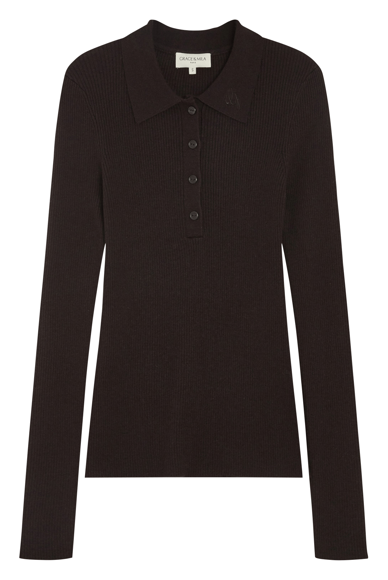 Sjaal van fantasietricot - Aly GRACE ET MILA Bruin
