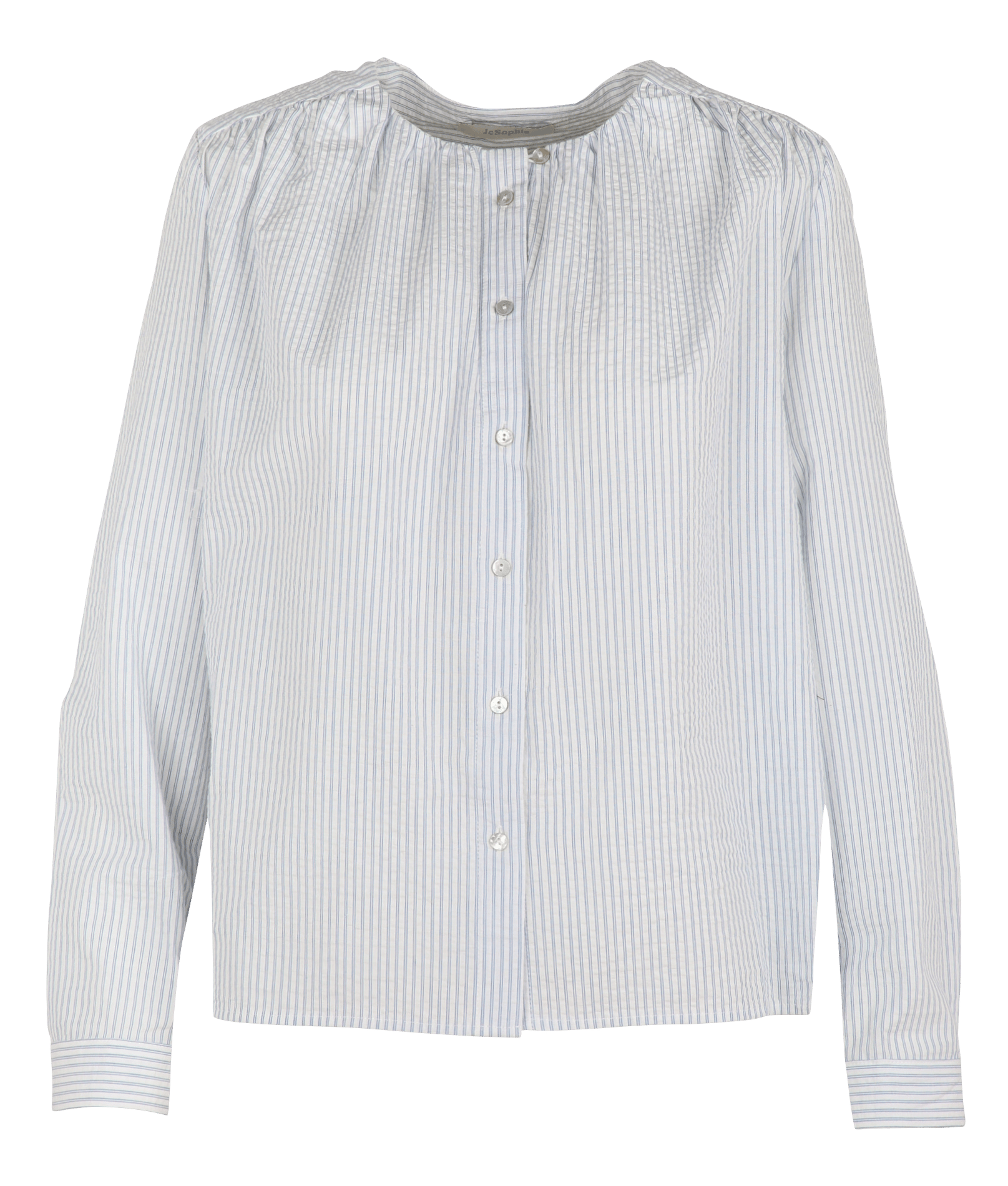 Chemise droite col classique en coton JC SOPHIE Bleu