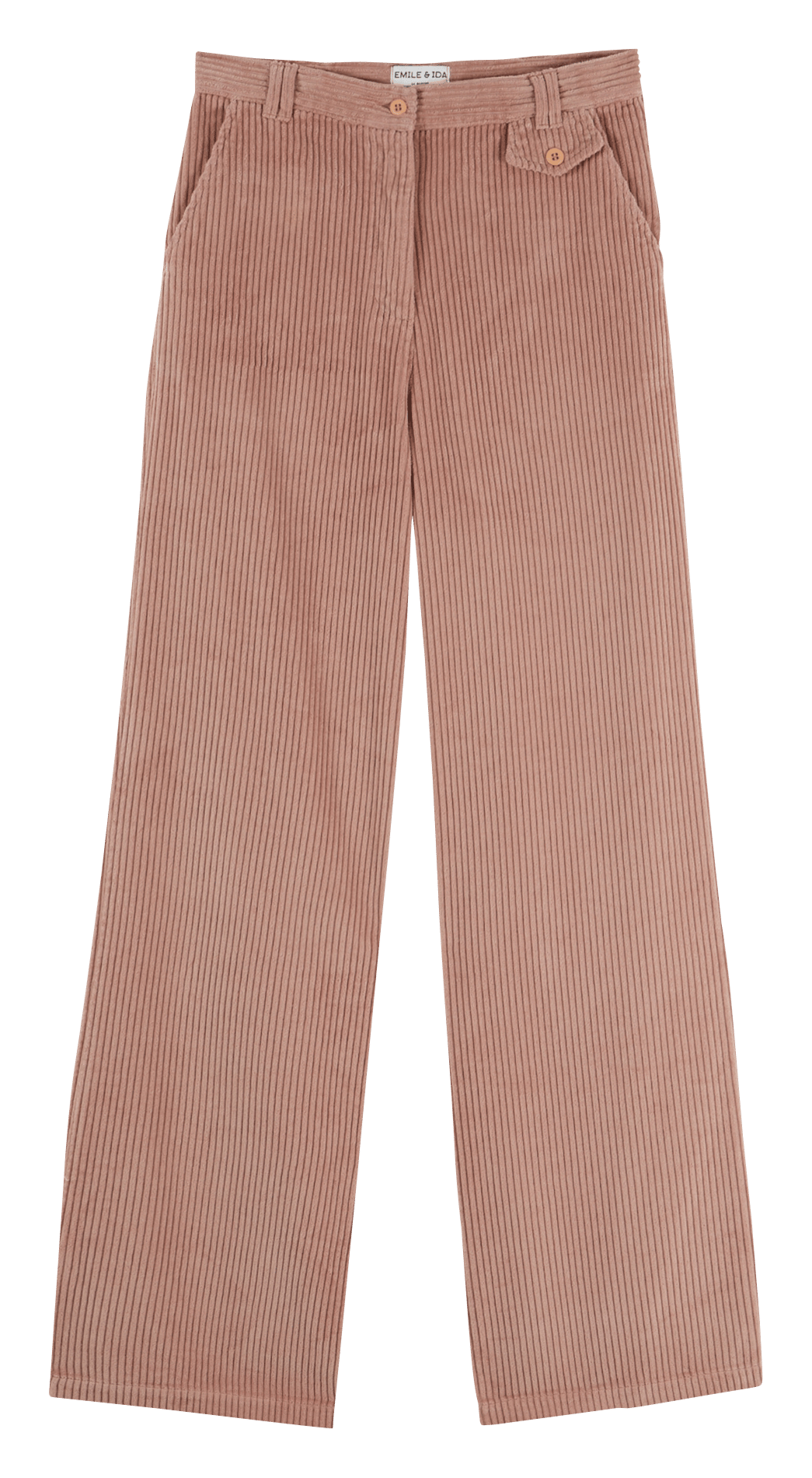 Wijde, katoenen broek EMILE ET IDA Roze