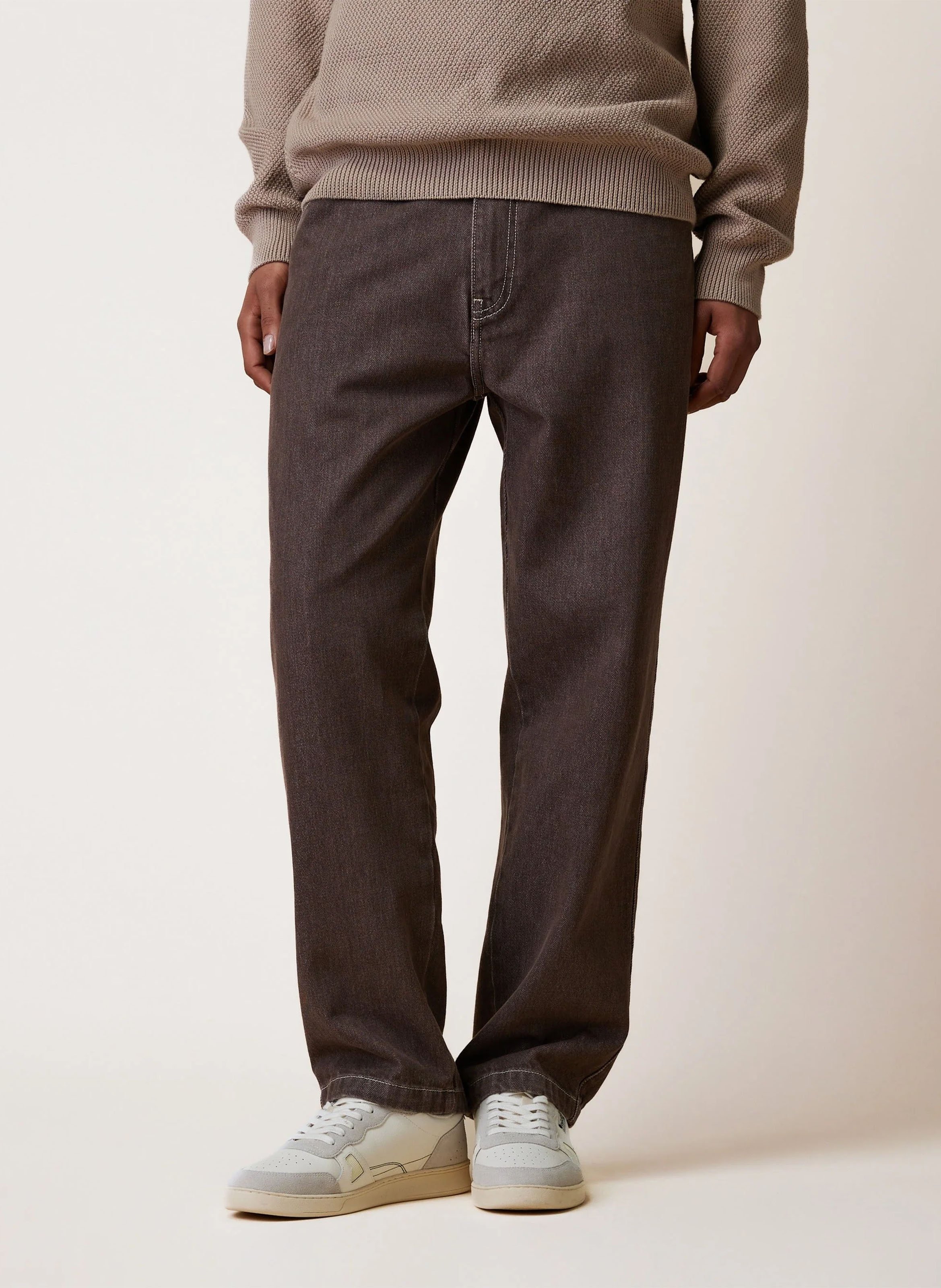 Straight-leg cotton jeans FAGUO Brown
