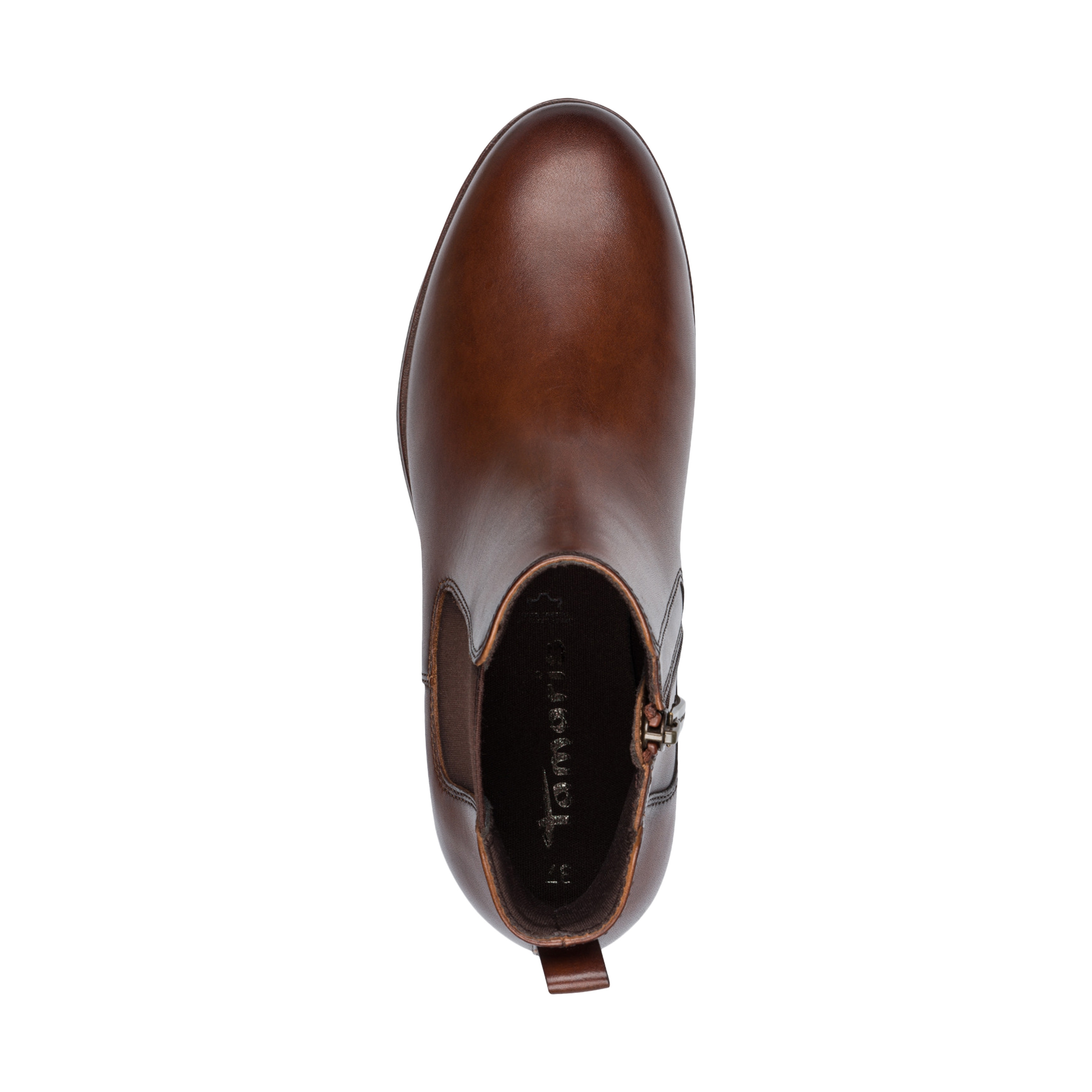 Leather ankle boots TAMARIS Brown