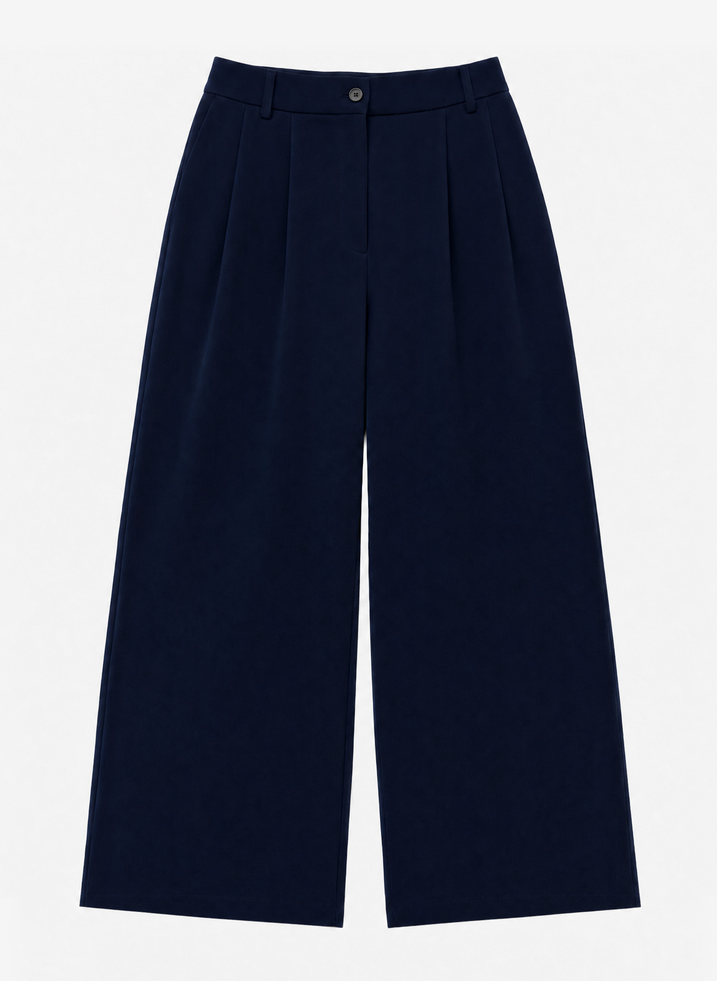 Wide-leg tailored wool blend trousers THE KOOPLES Blue