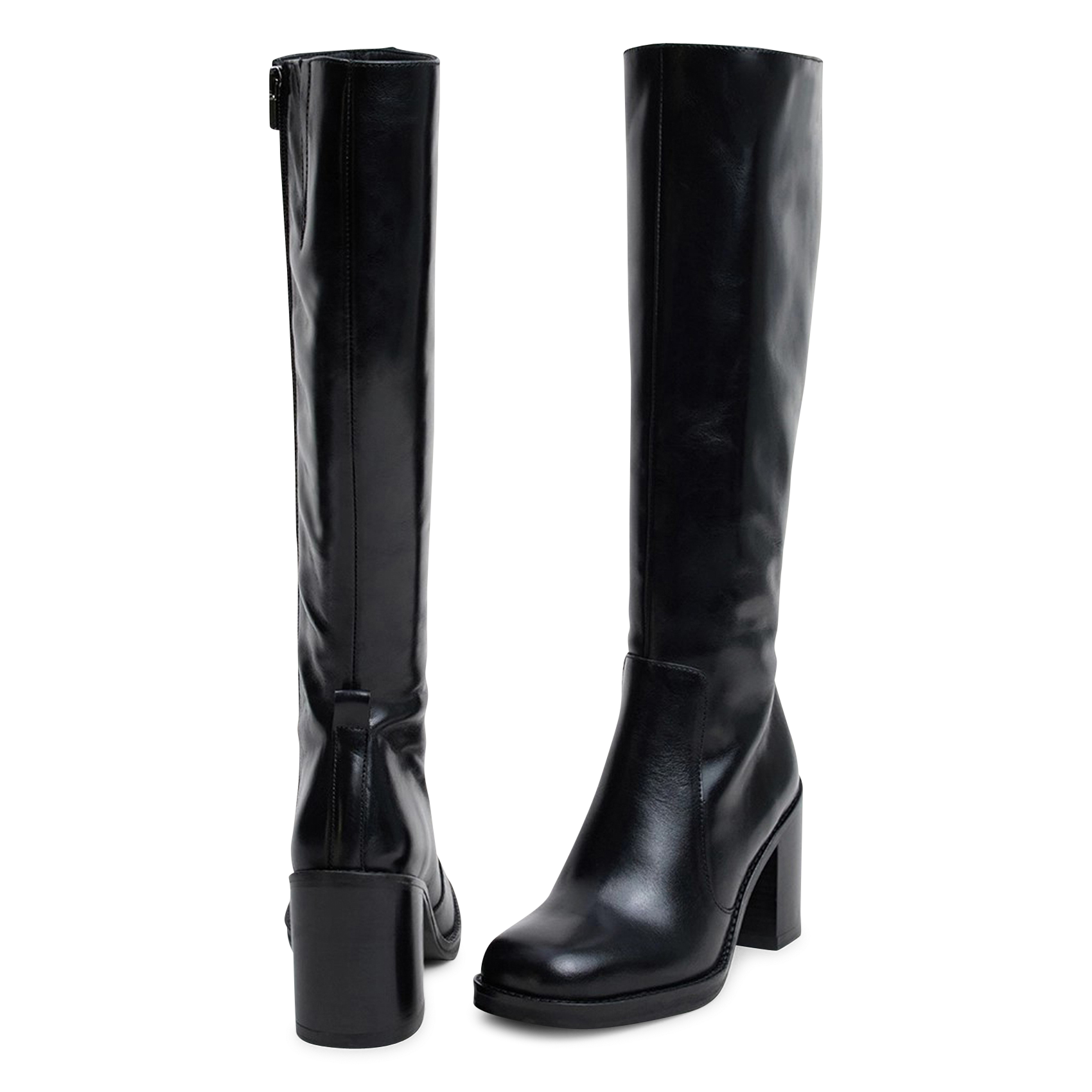 Leather boots JONAK Black