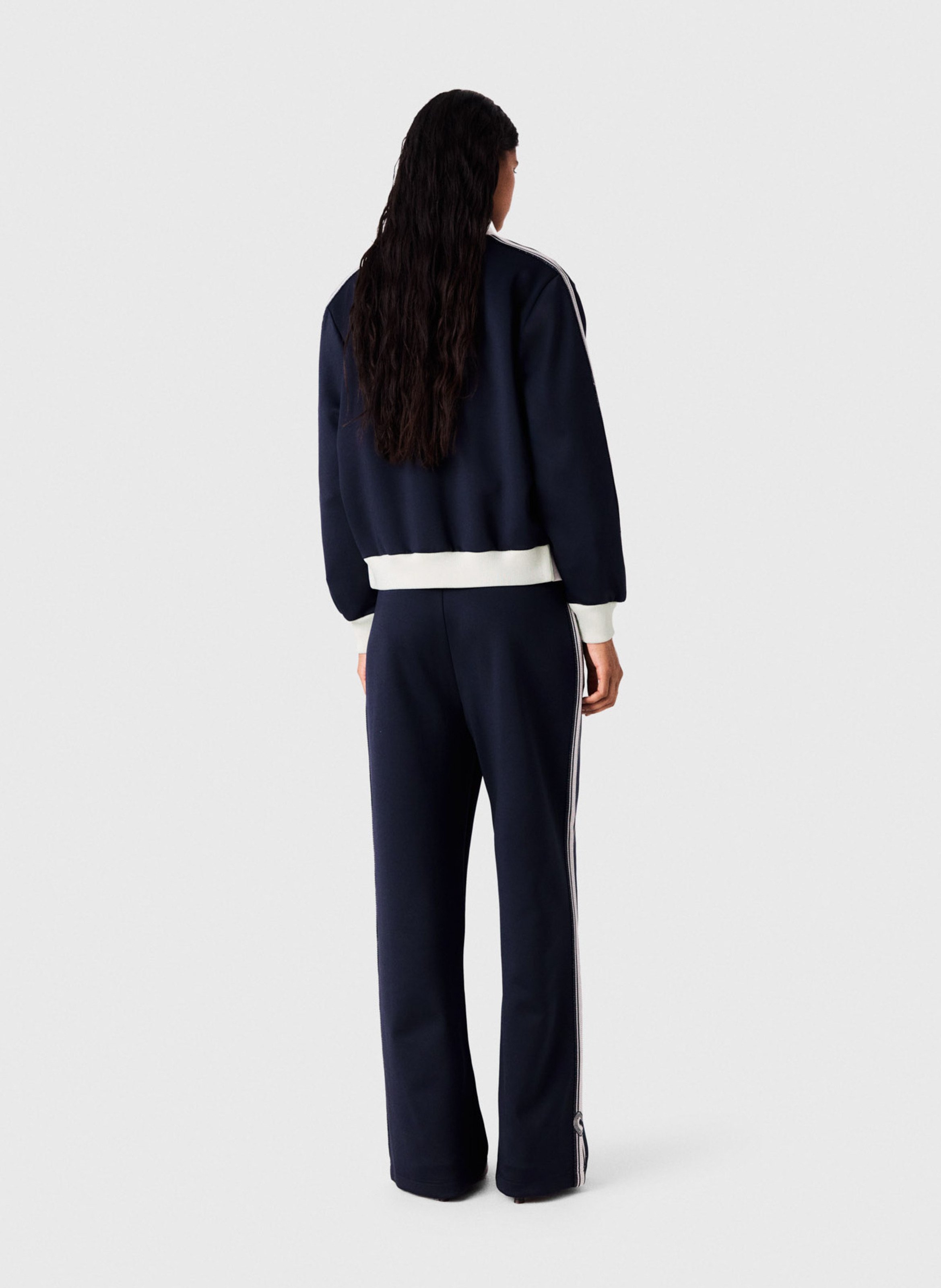 Sweat droit col montant MAJE Bleu