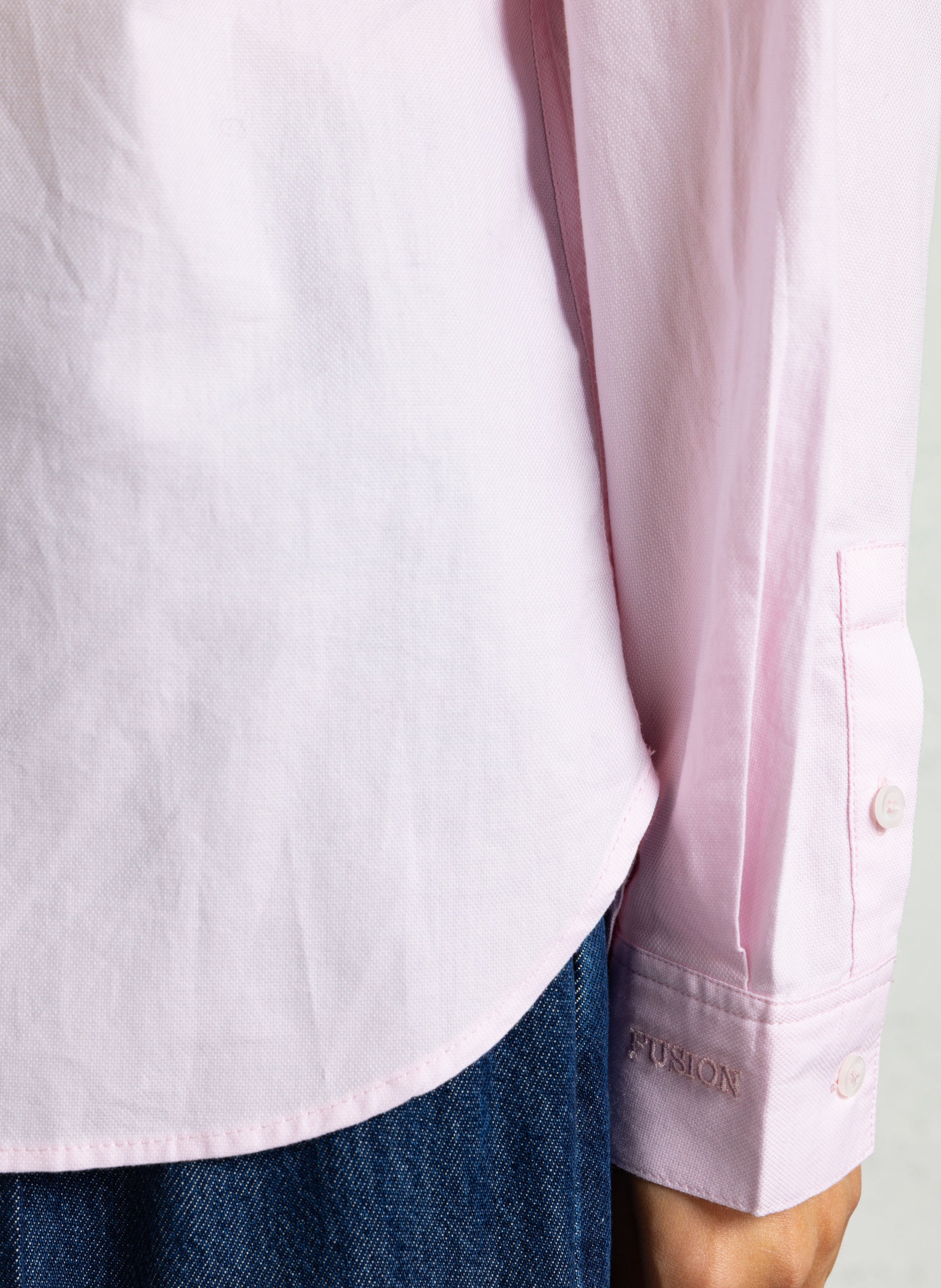 Chemise droite en coton MAISON 123 Rose