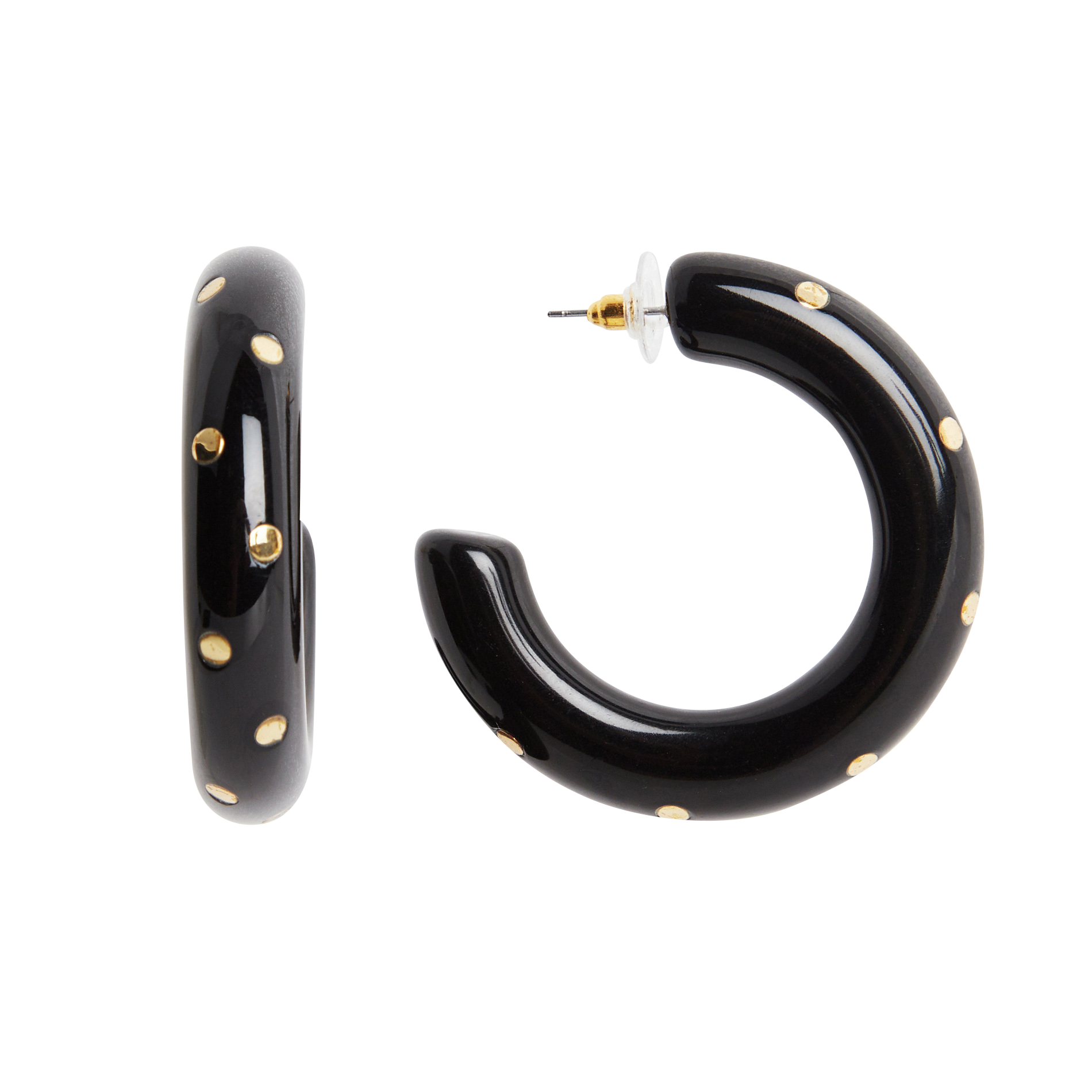 Pendientes de aro FEEKA Negro