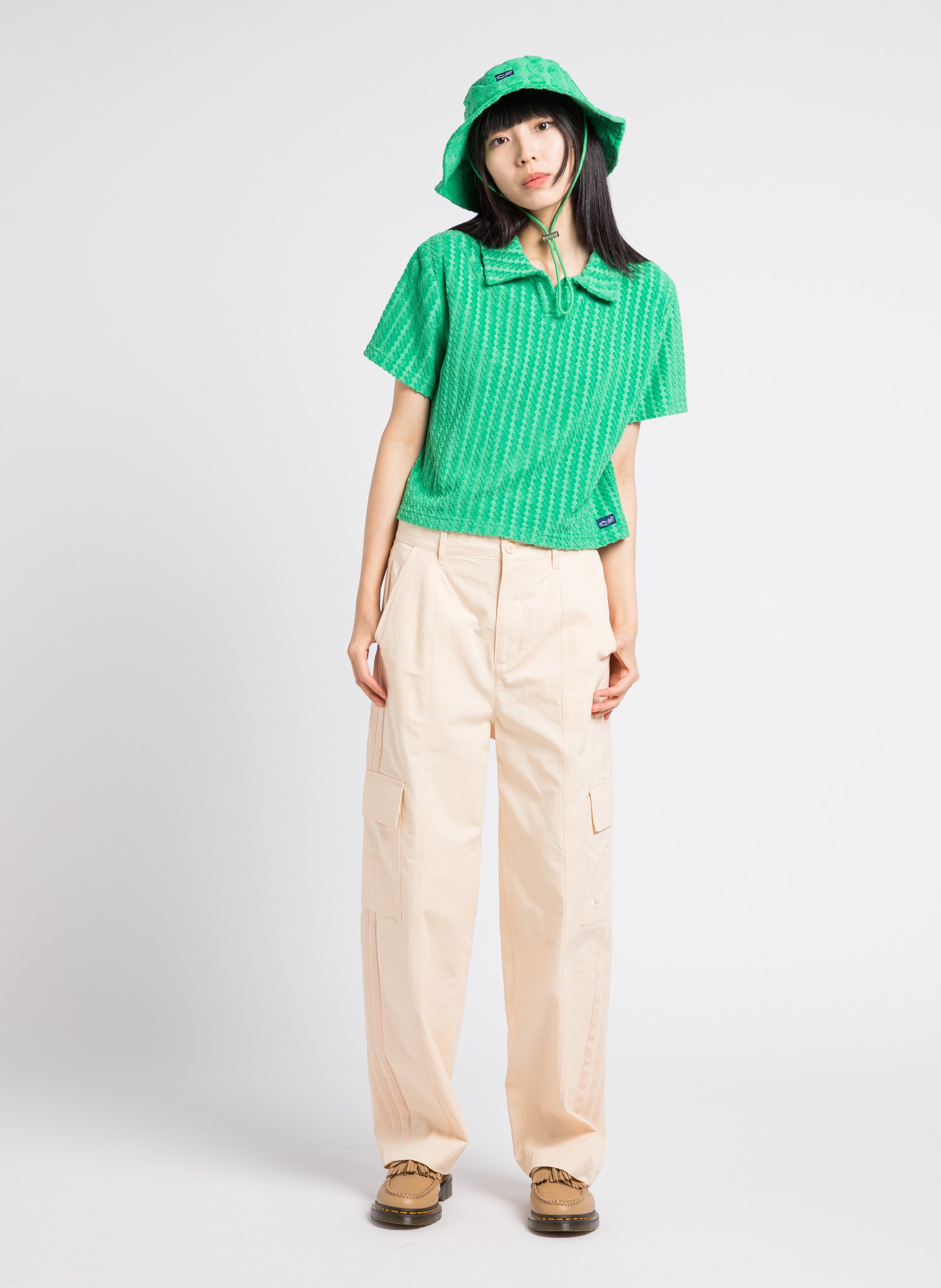 Pantalon large en coton ADIDAS Multicolore