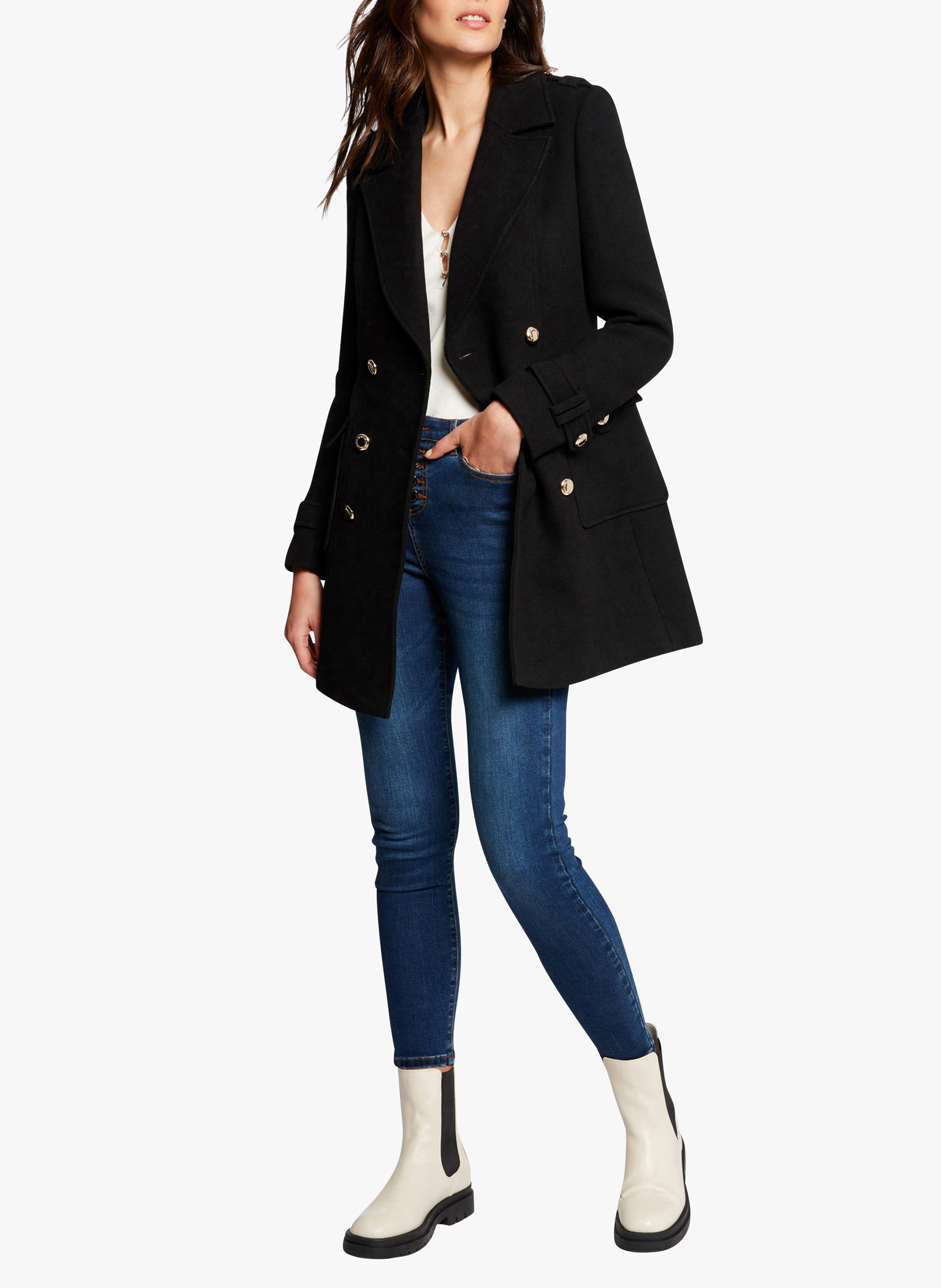 Rechte jas MORGAN Zwart