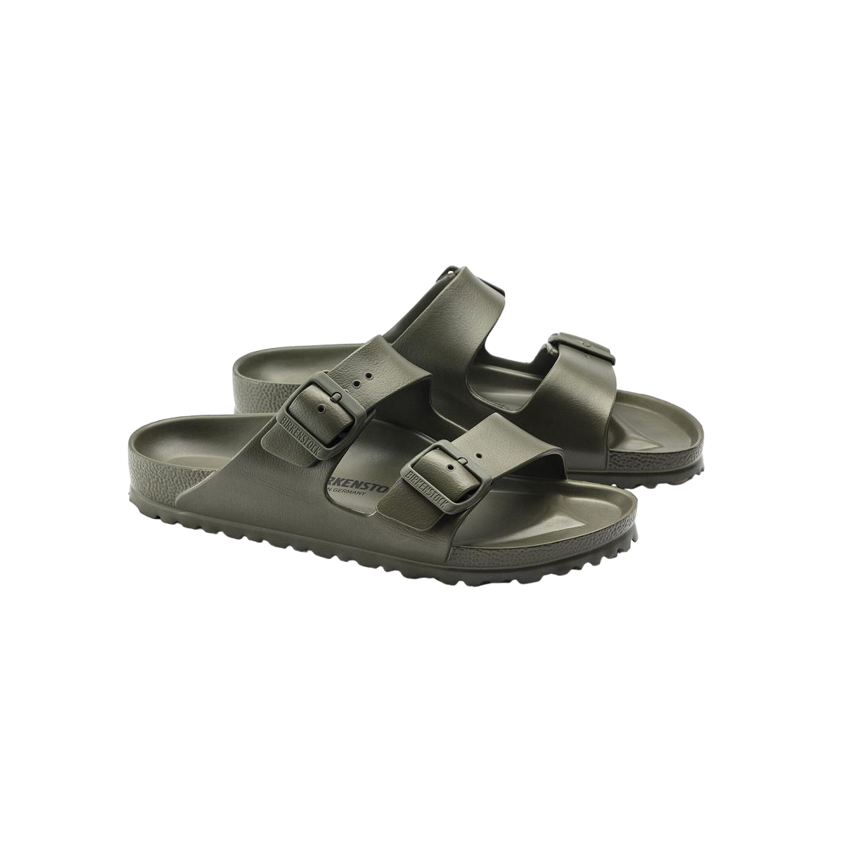 Faux leather sandals BIRKENSTOCK Green