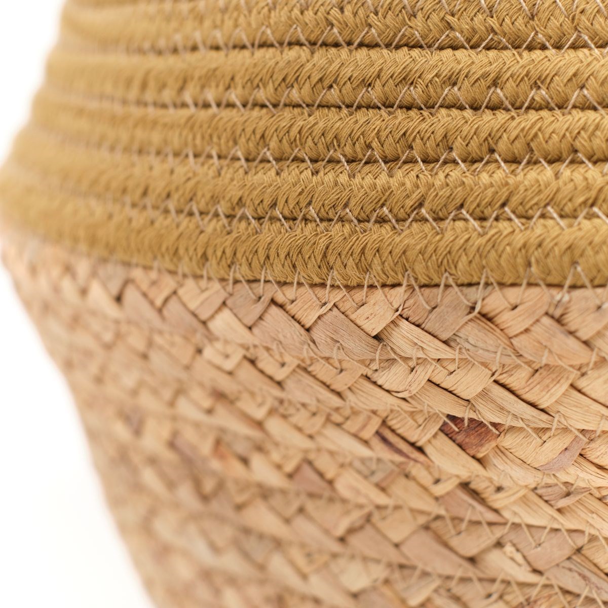 Round cotton basket FACTORY Brown