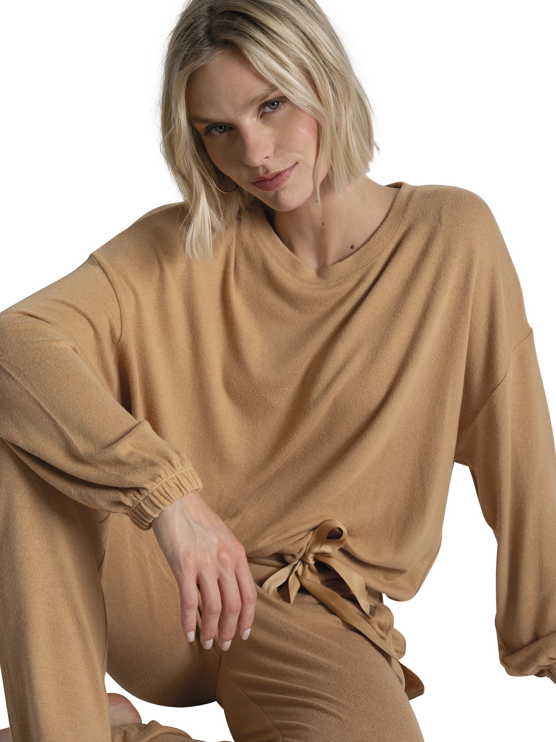 Long-sleeve pyjama t-shirt PASSIONATA Brown