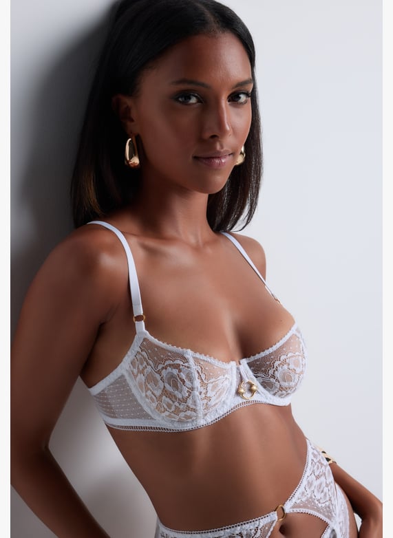 Underwired demi-cup bra | White by AUBADE Underwired demi-cup bra White