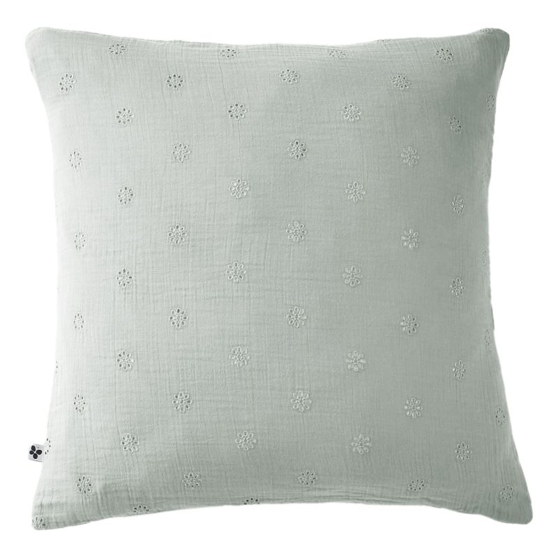 Cotton percale pillow case L'EFFET PAPILLON