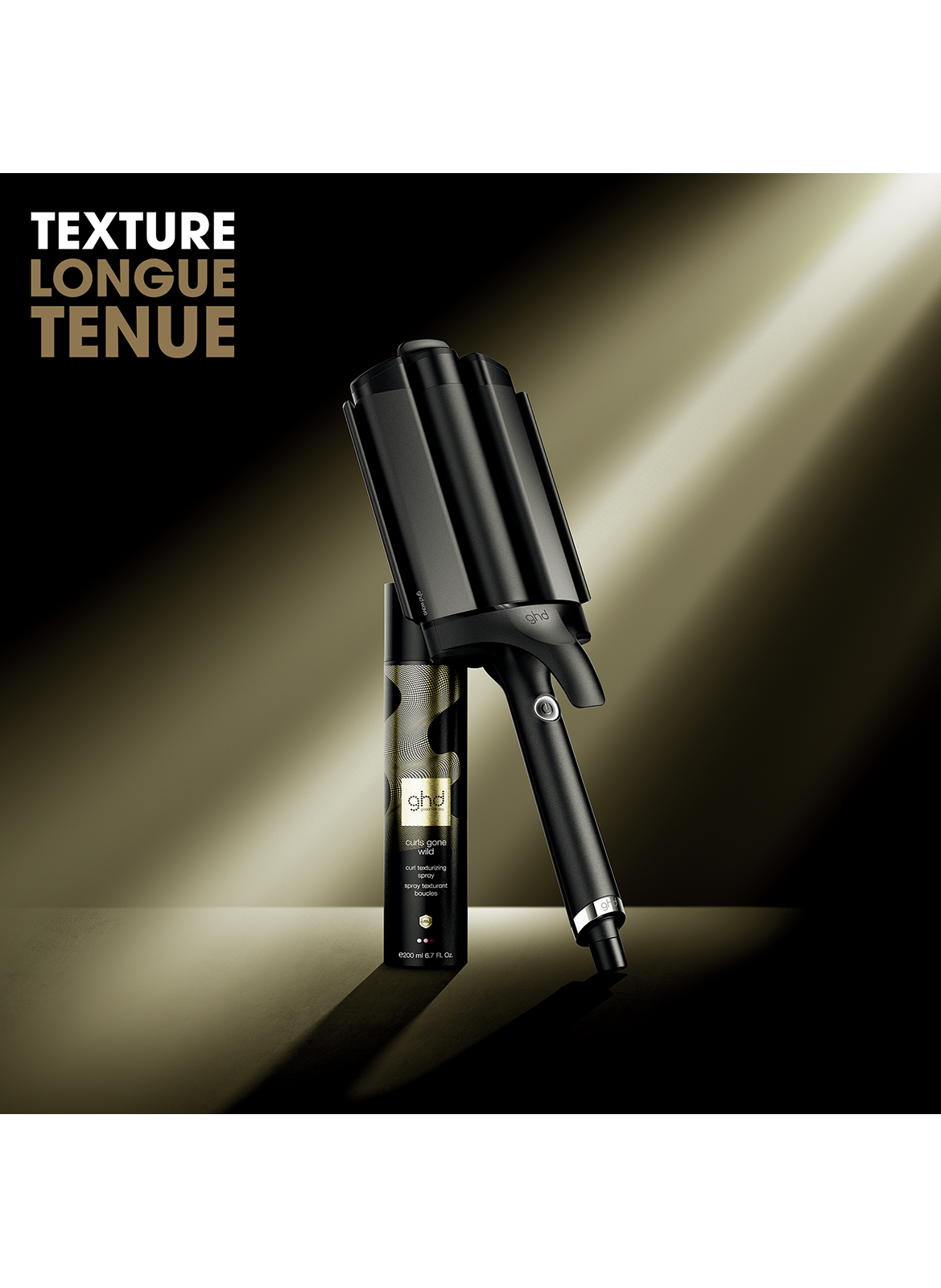GHD CURLS GONE WILD Texturizing Spray GHD Noir