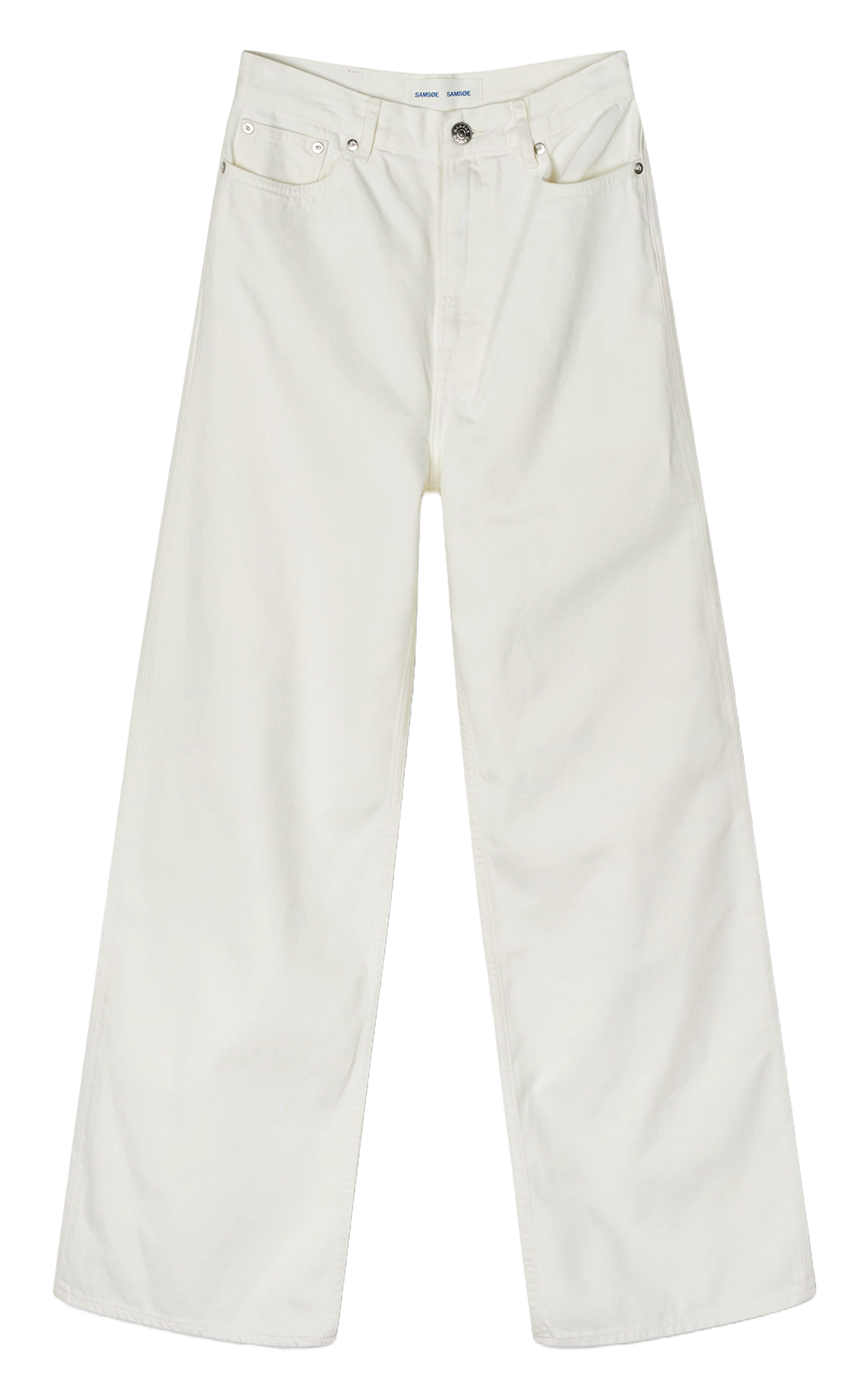Jean large  SAMSOE SAMSOE Blanc
