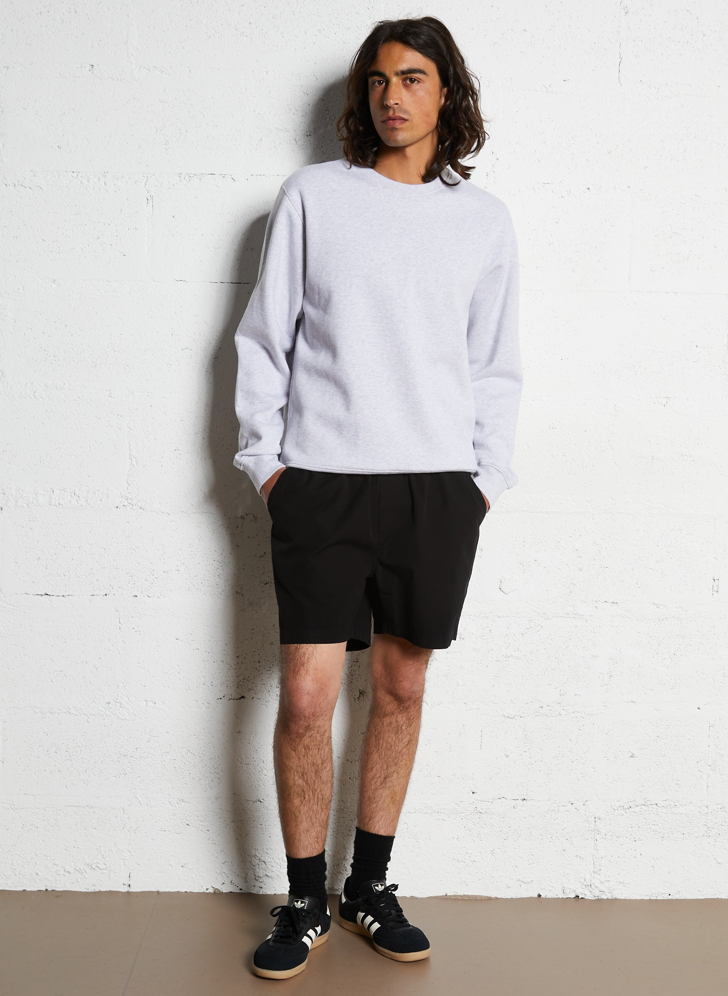 Regular-fit organic cotton shorts COLORFUL STANDARD Black