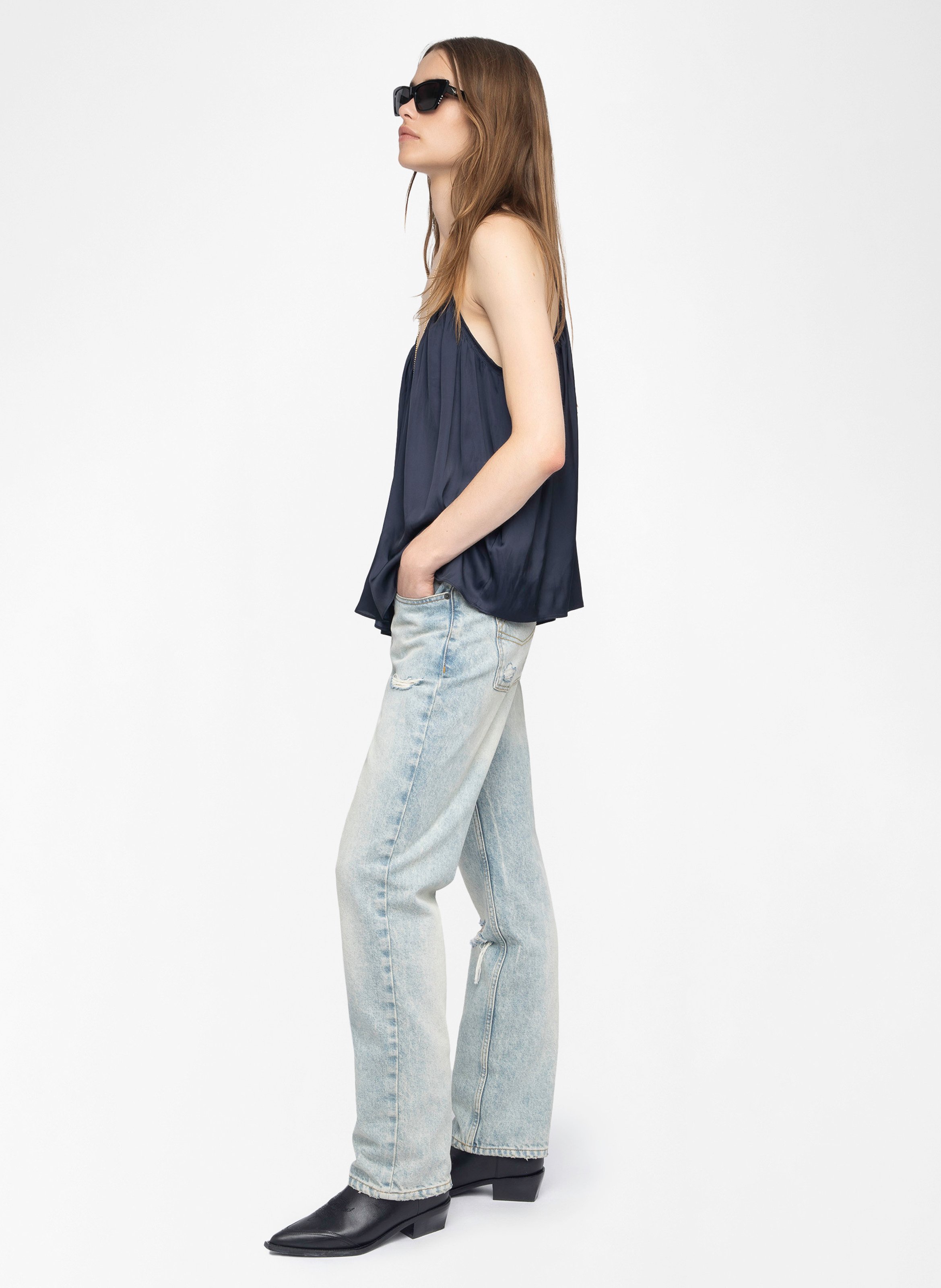 Caraco col V ZADIG&VOLTAIRE Bleu