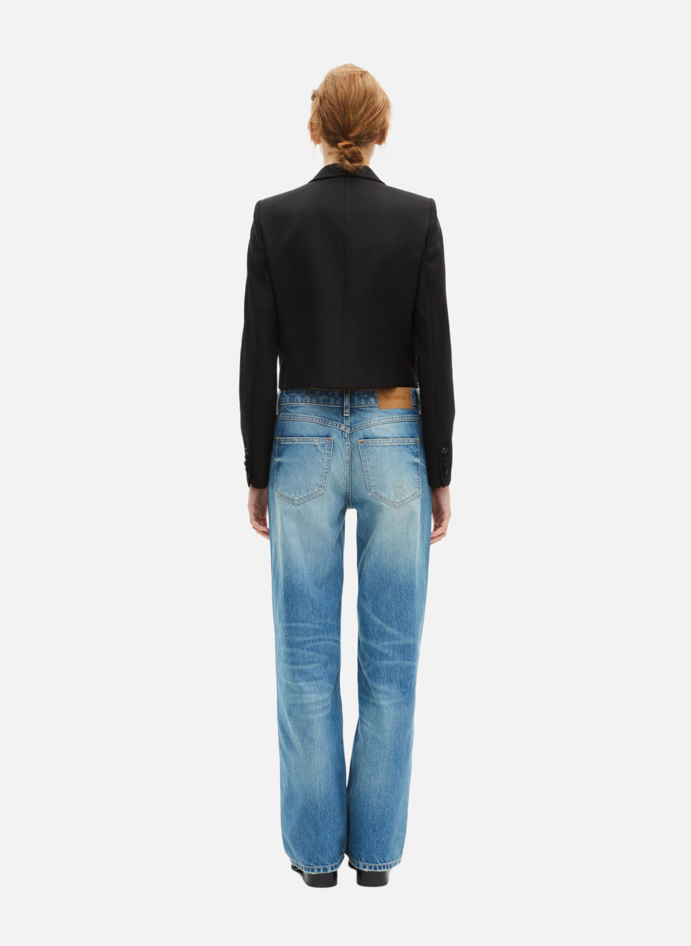 Short asymmetrical jacket THE KOOPLES Black