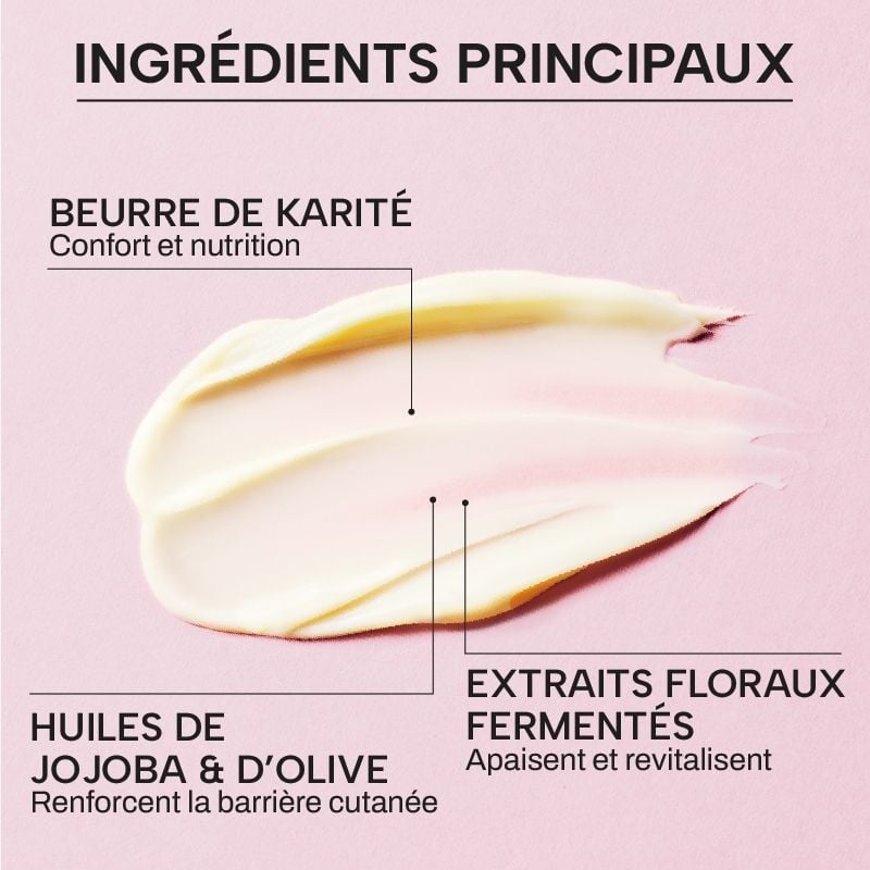 NOURISHING CREAM WITH ORGANIC FERMENTED FLOWERS WHAMISA No color