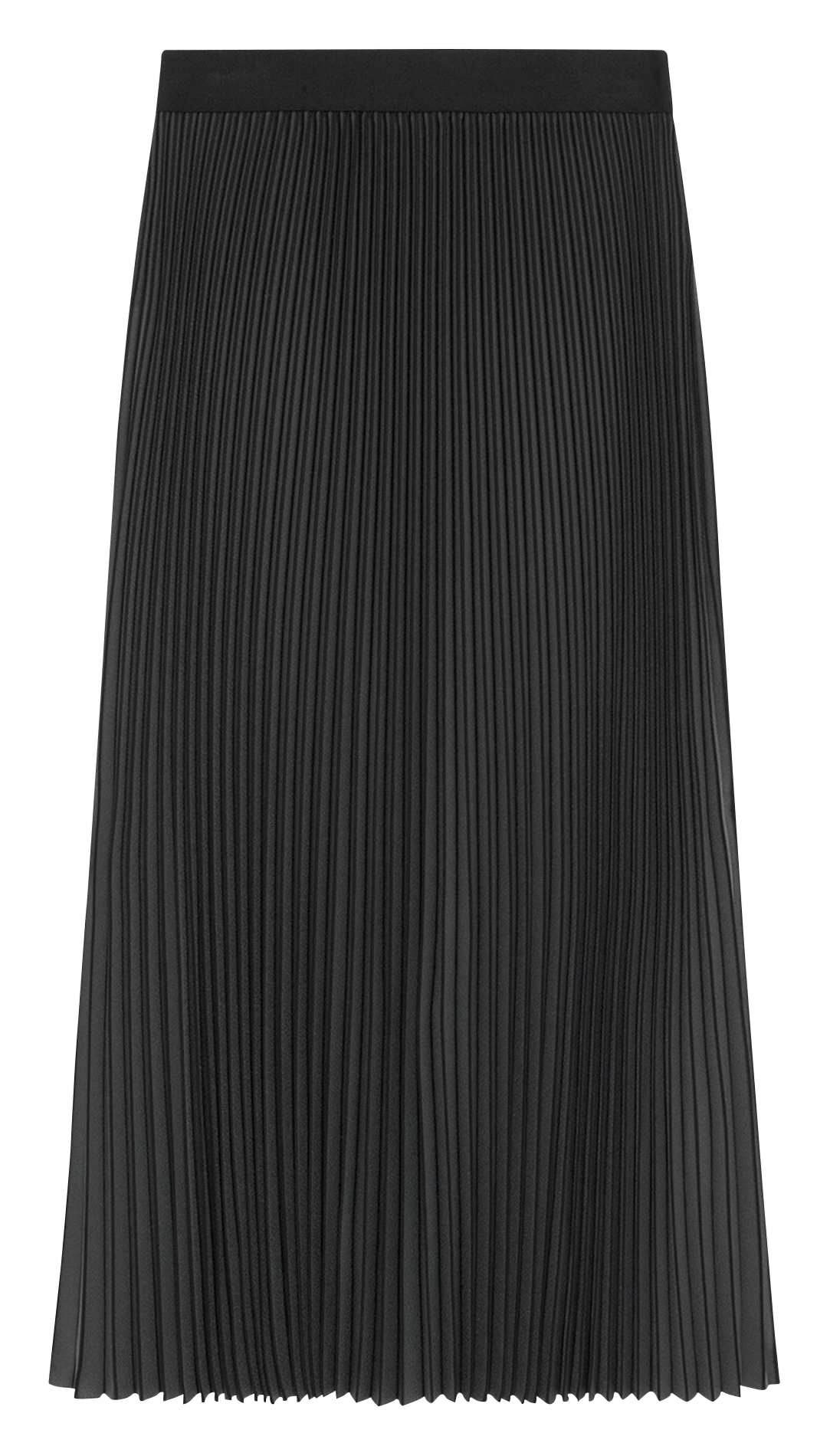 Straight pleated skirt CAROLL Green