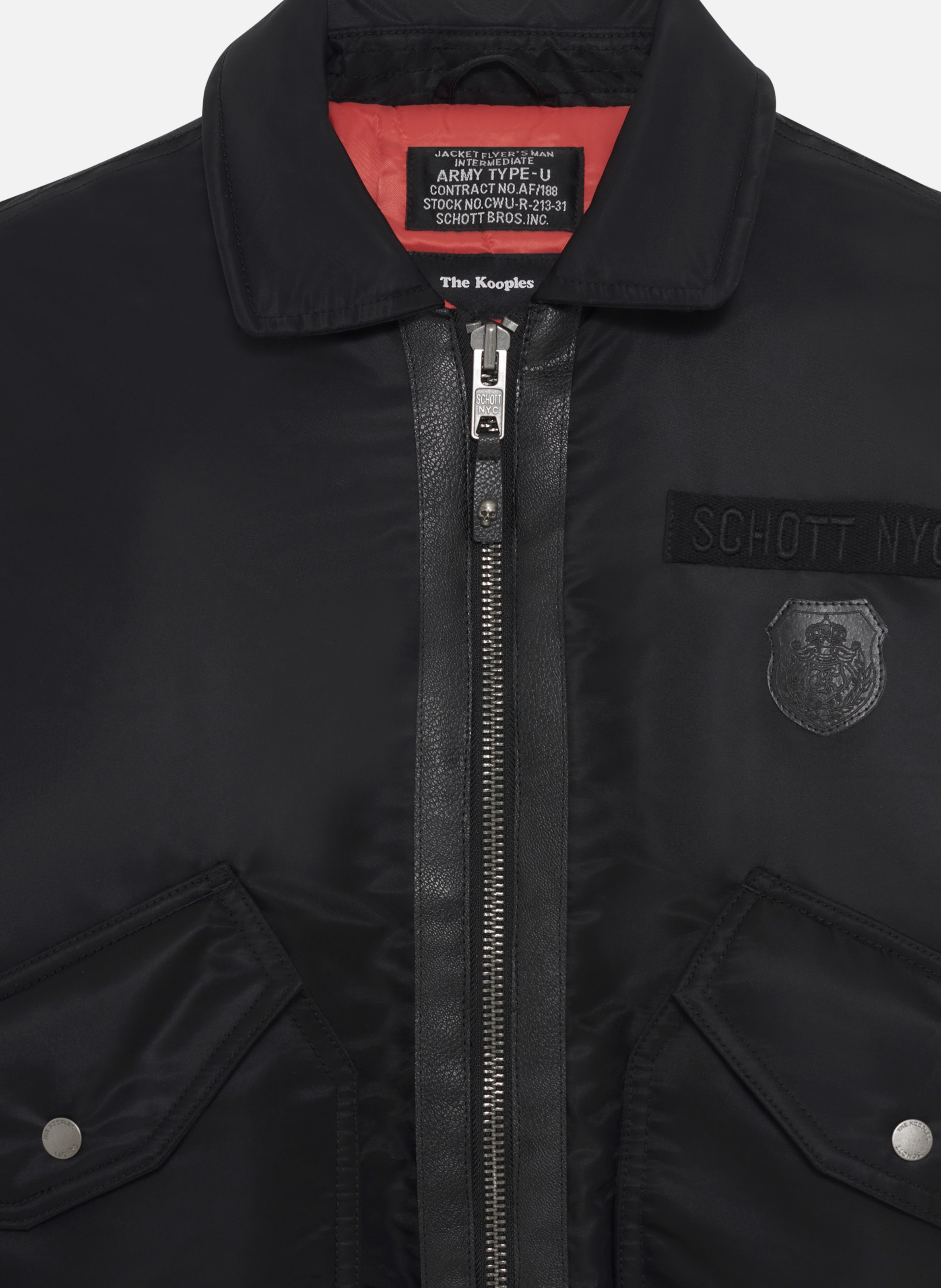 Aviator blouson jacket THE KOOPLES Black