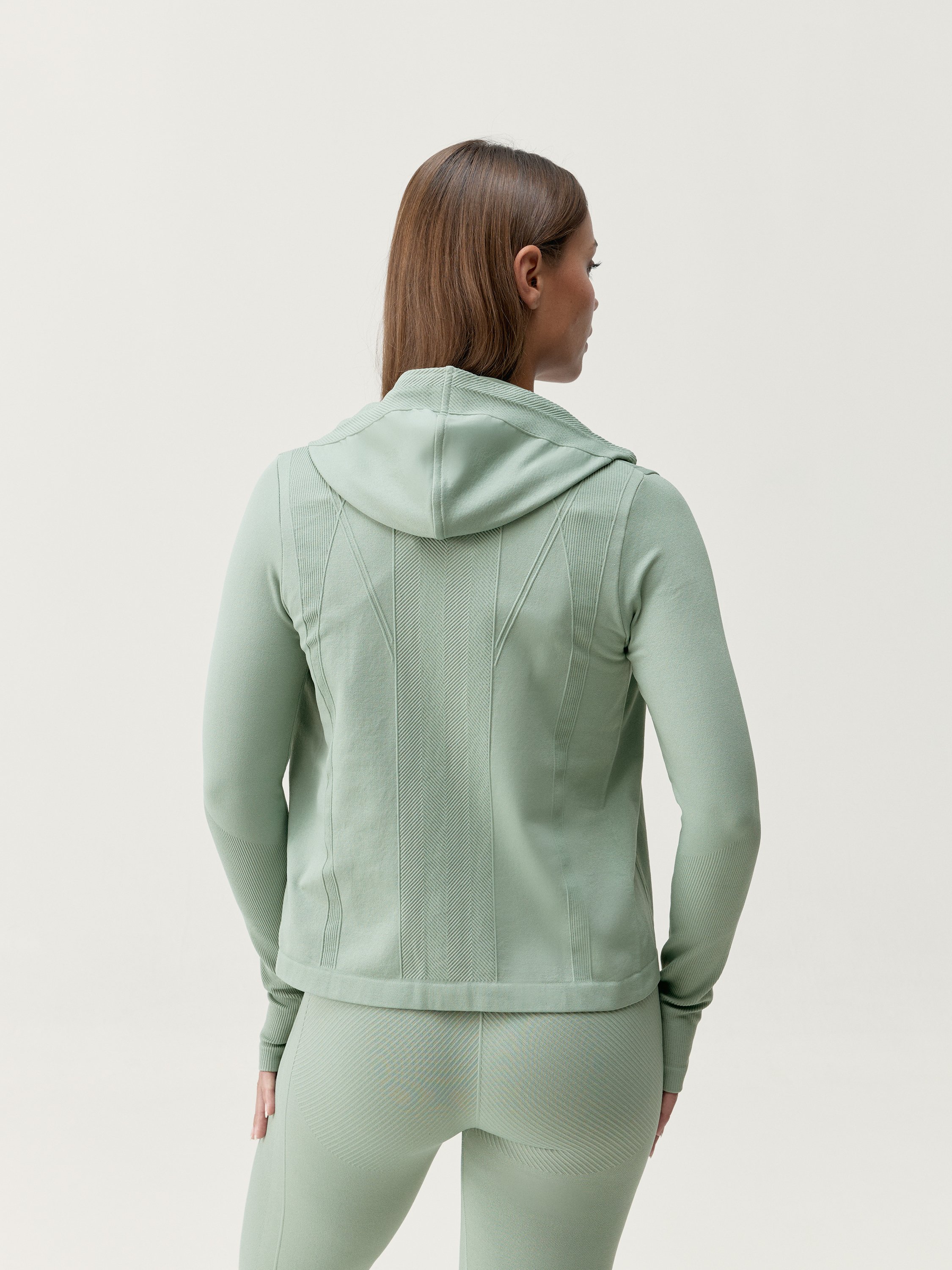 Seamless sports jacket BORN LIVING YOGA Green