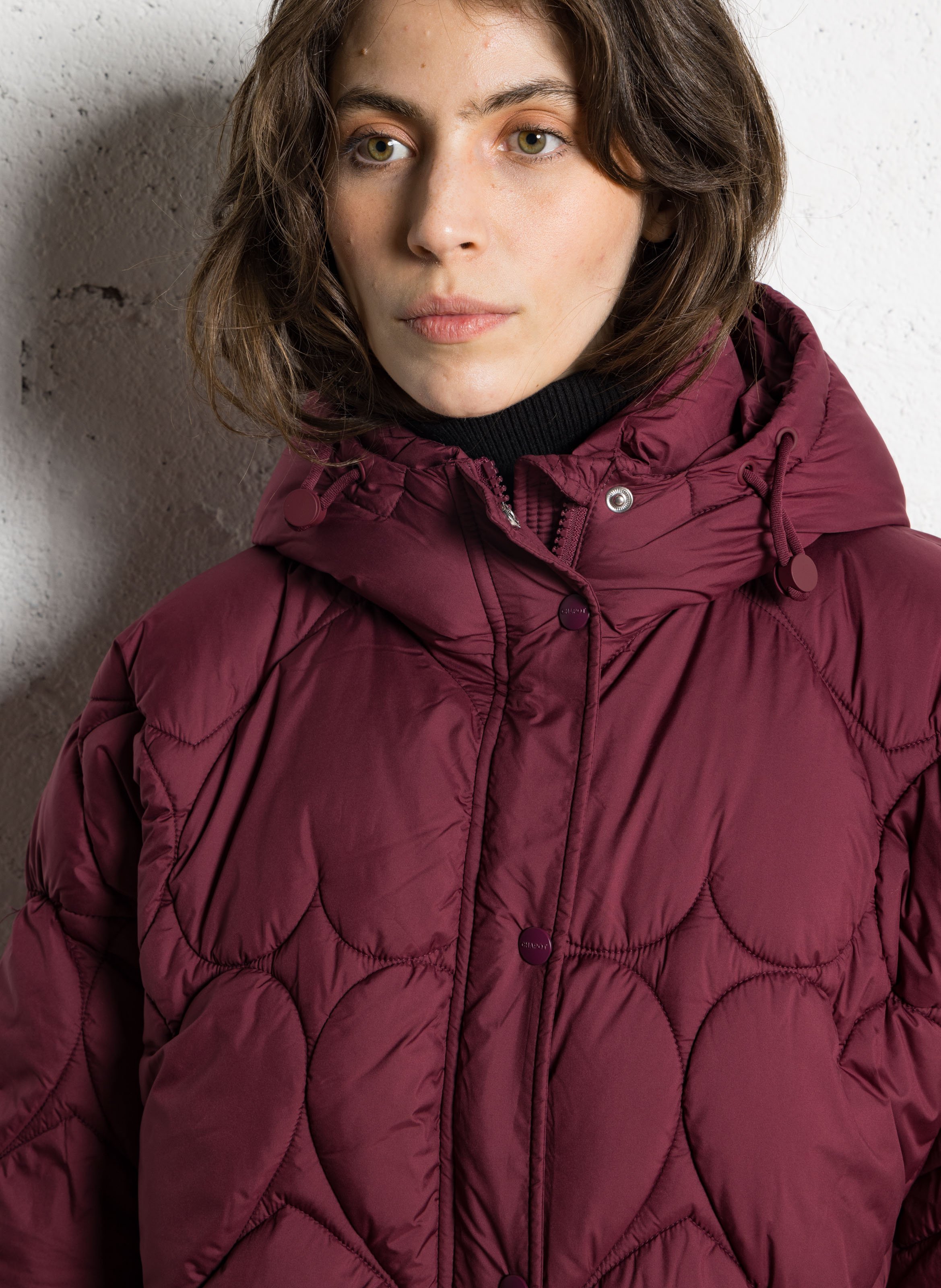 Oversized jas van synthetische bont FABIENNE CHAPOT Rood