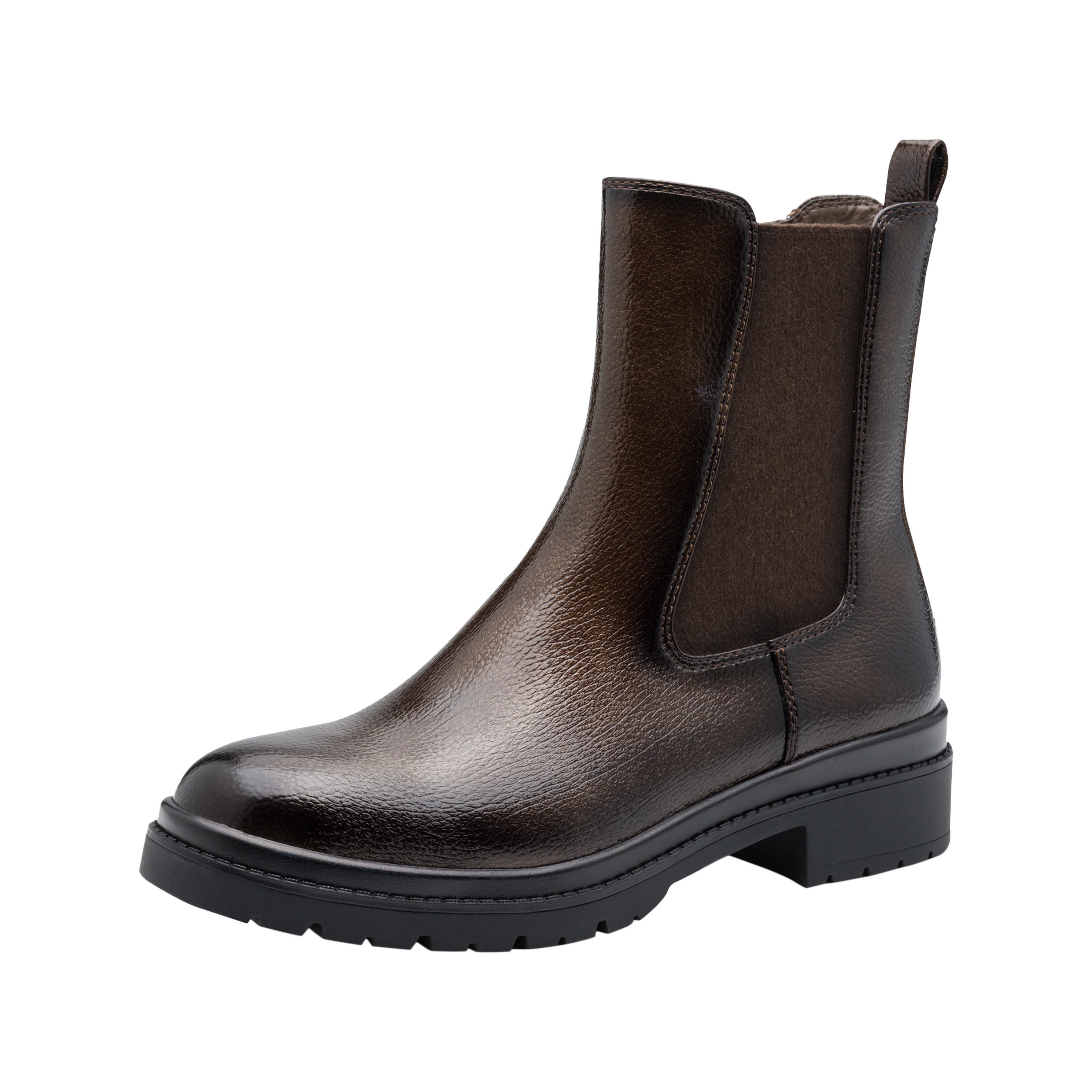 Zip-up ankle boots TAMARIS Brown