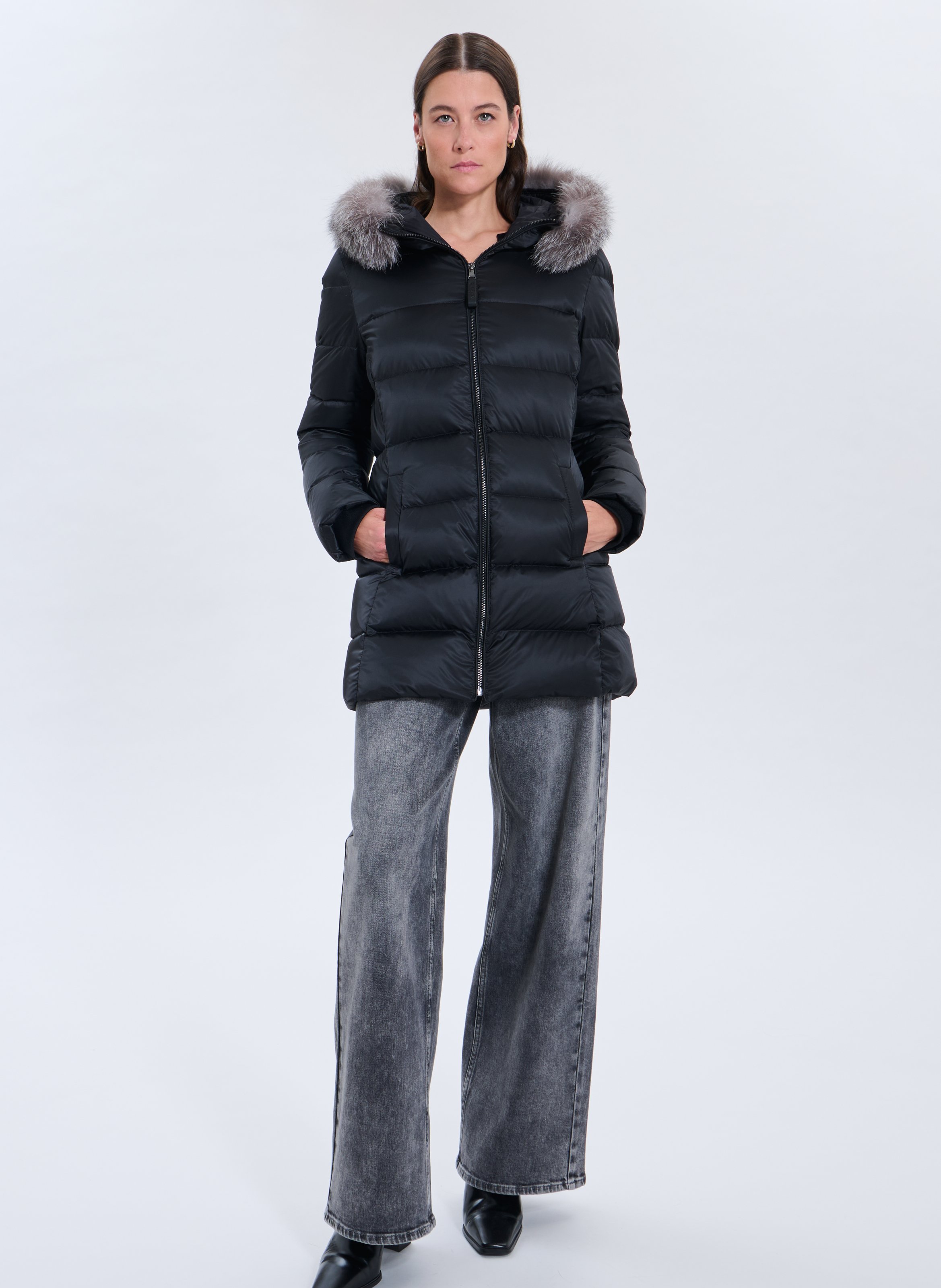 High-neck padded jacket ZAPA Black