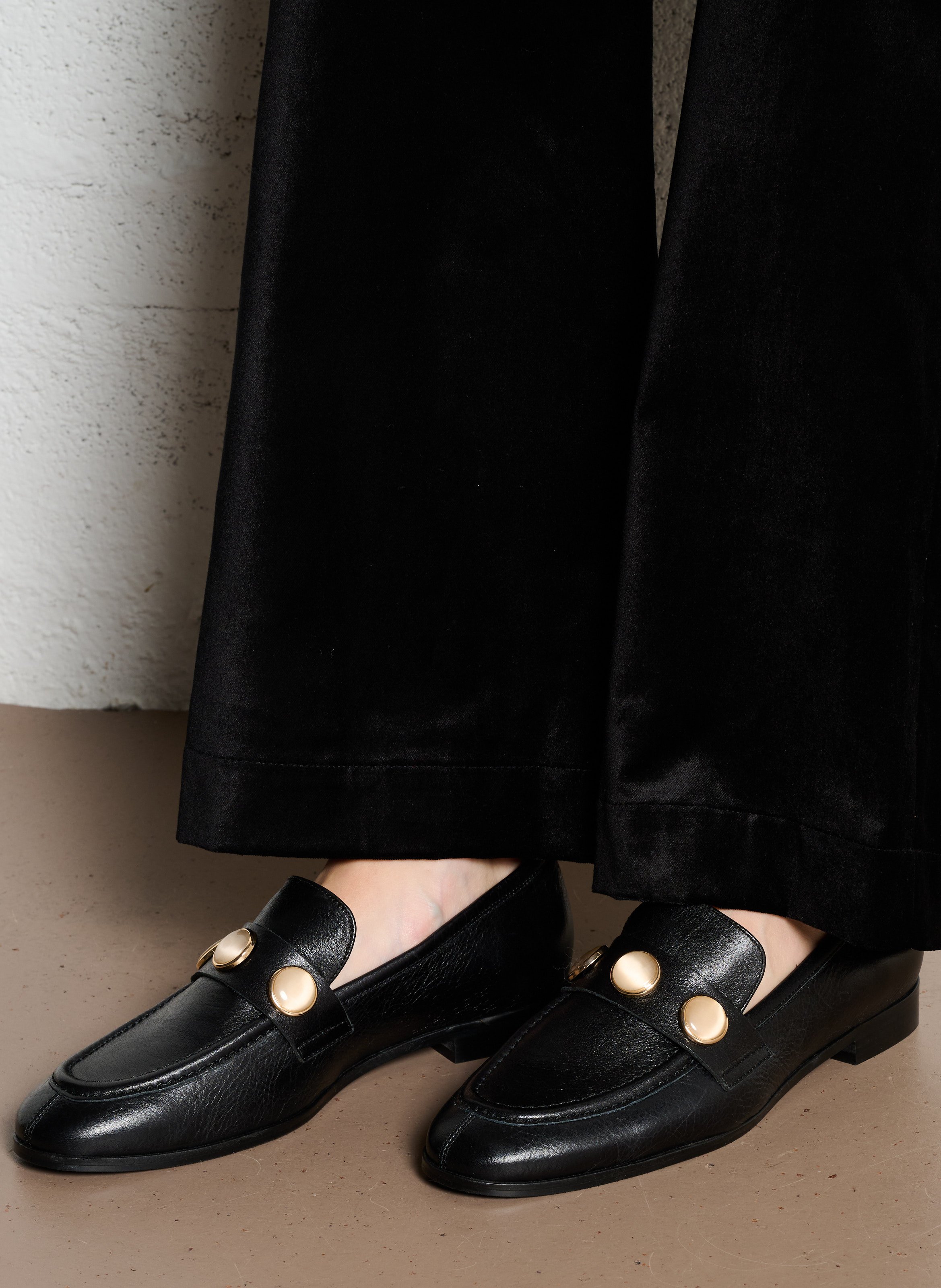 Mocassins en cuir ANGEL ALARCON Noir