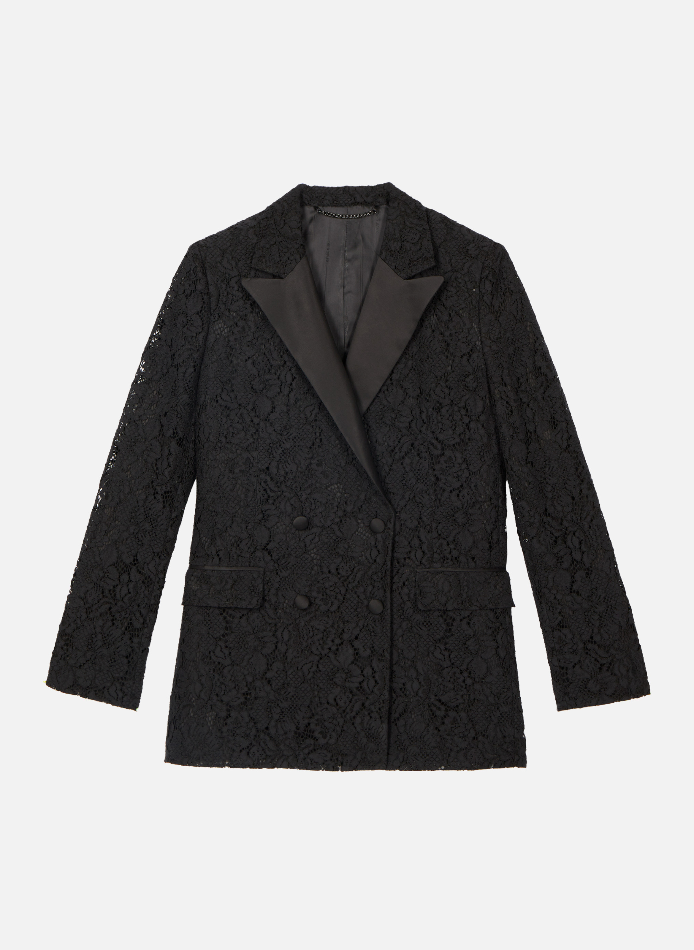 Lace tailored jacket THE KOOPLES Black