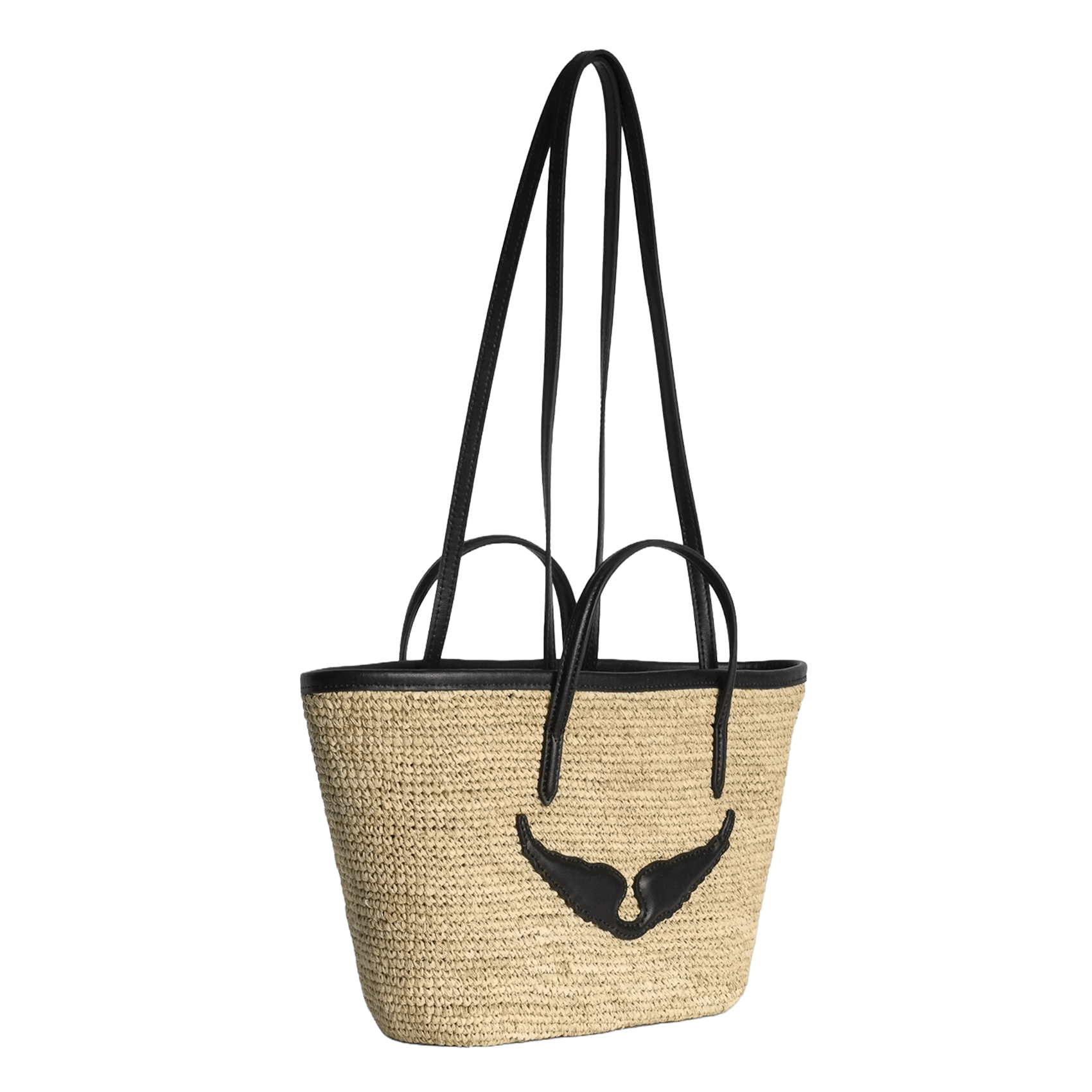 Bolso de paja ZADIG&VOLTAIRE Negro