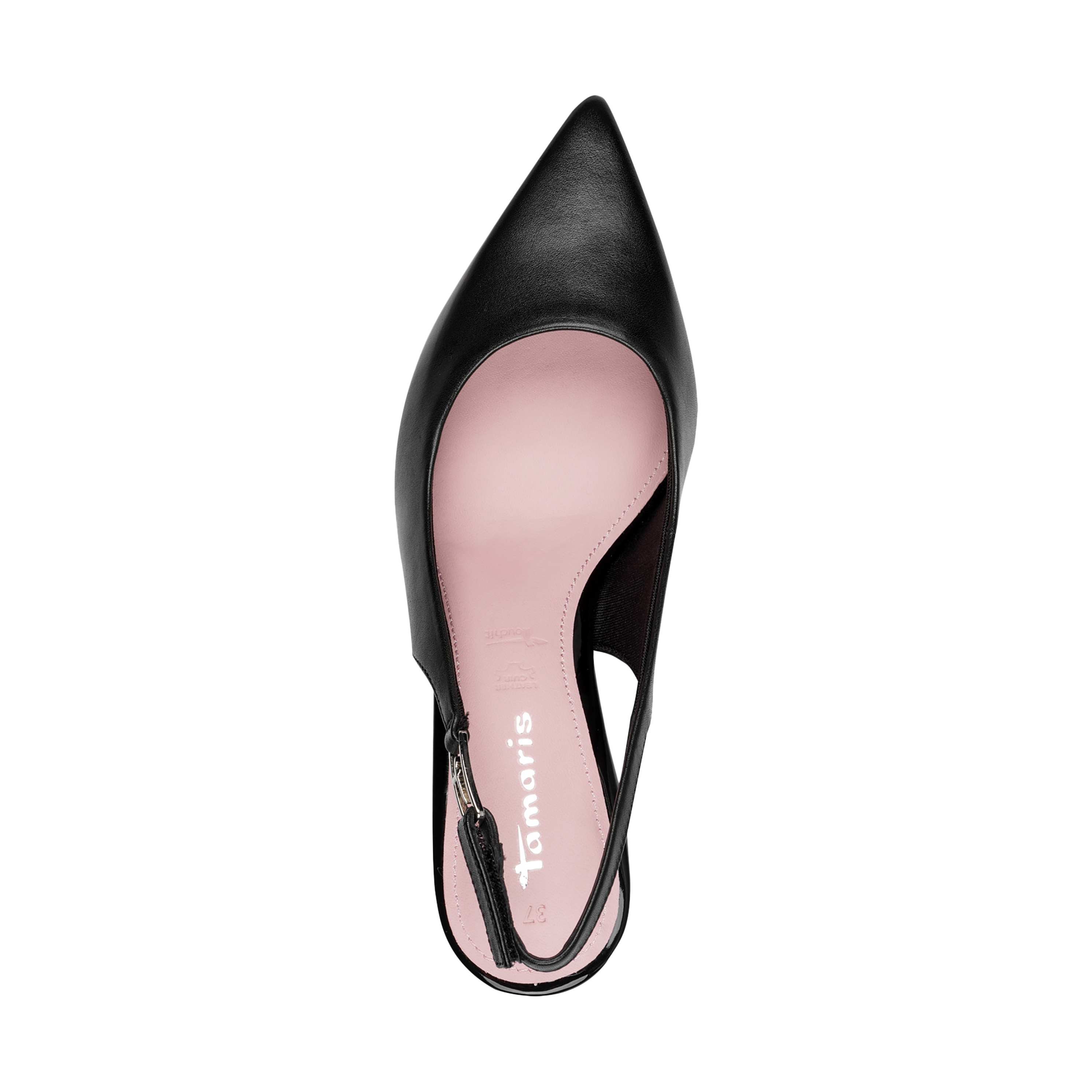 Leather high-heeled pumps TAMARIS Black