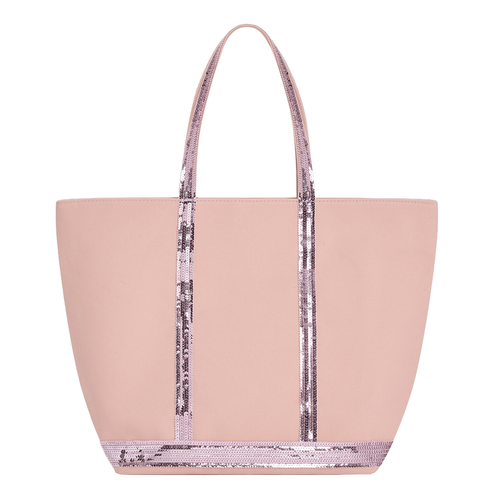 Shopper aus Baumwoll-Canvas mit Pailletten VANESSA BRUNO Violett