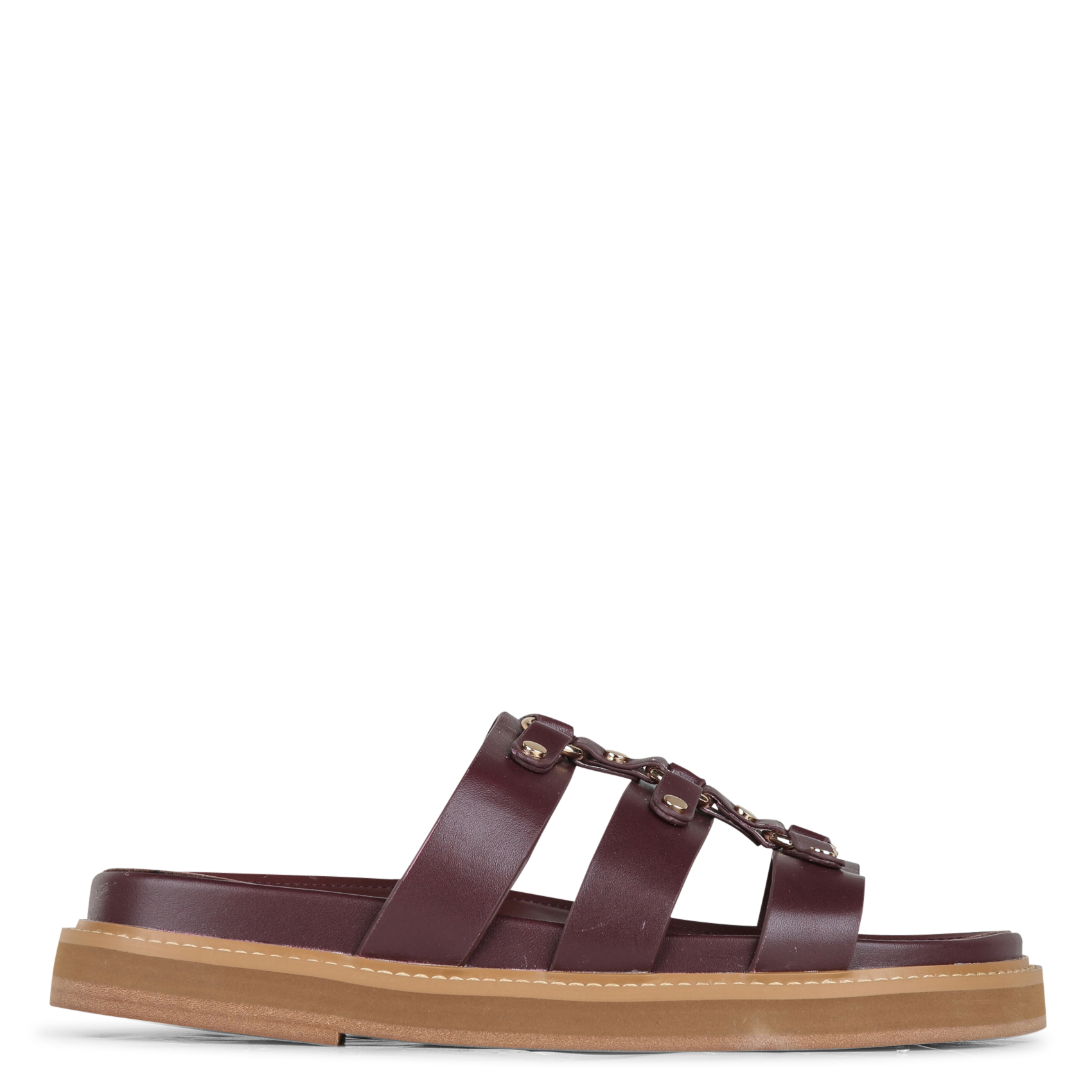 Sandales plates en cuir TORAL