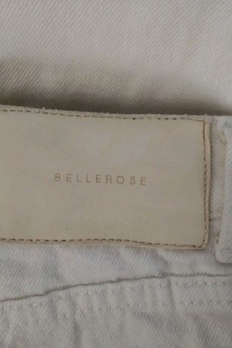 - Straight-leg jeans
- 5 pockets
- Straight cut
- Faded effect BELLEROSE - Seconde Main White