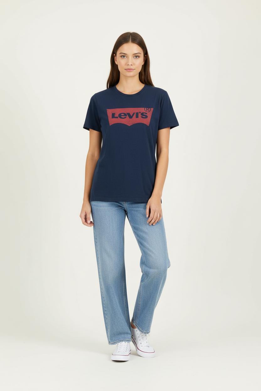 Tommy Badge T-shirt LEVI'S - Seconde main Blue